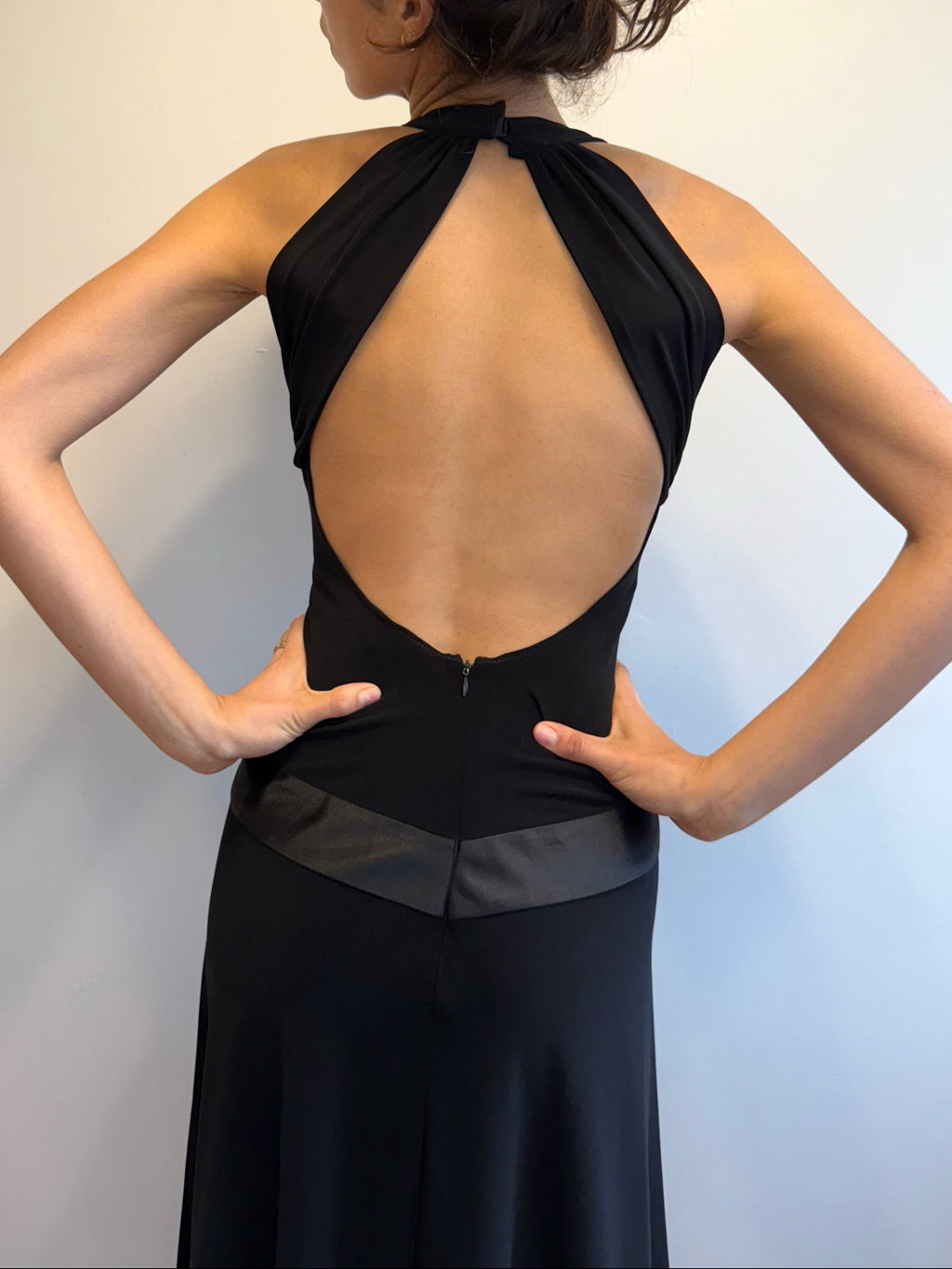 90s Open Back Midi Dress