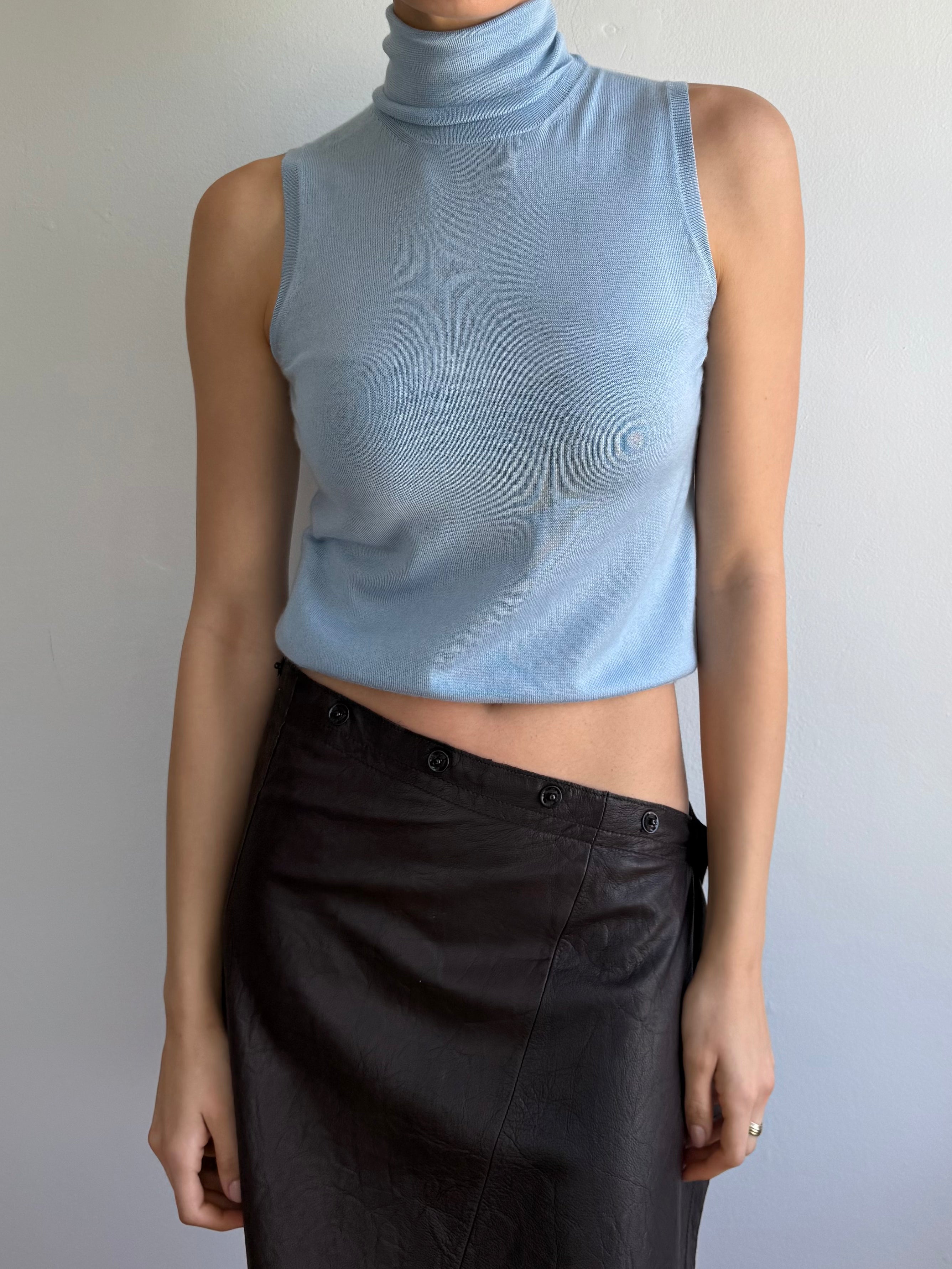 Prada Sleeveless Turtleneck Vest / 42