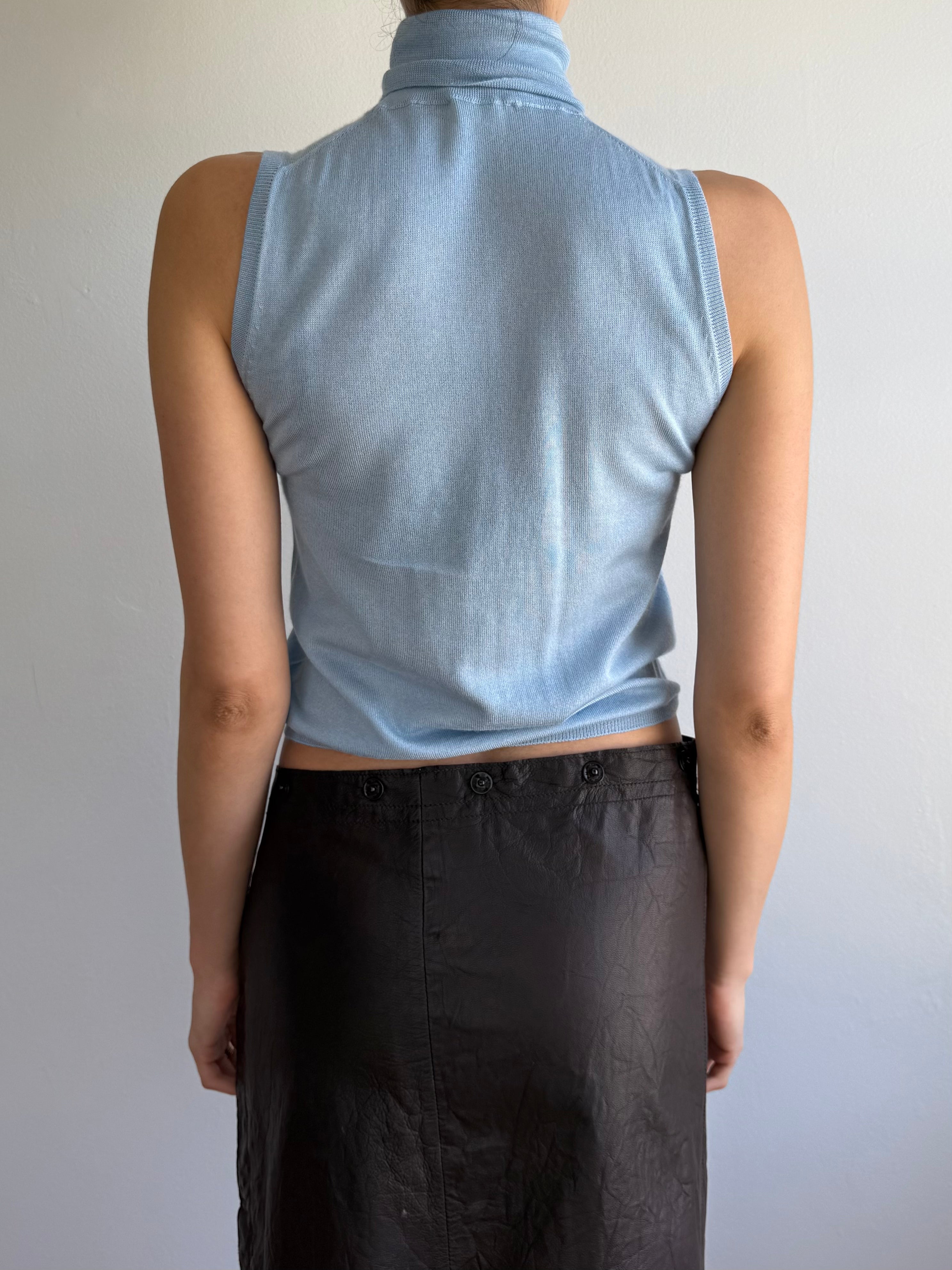 Prada Sleeveless Turtleneck Vest / 42