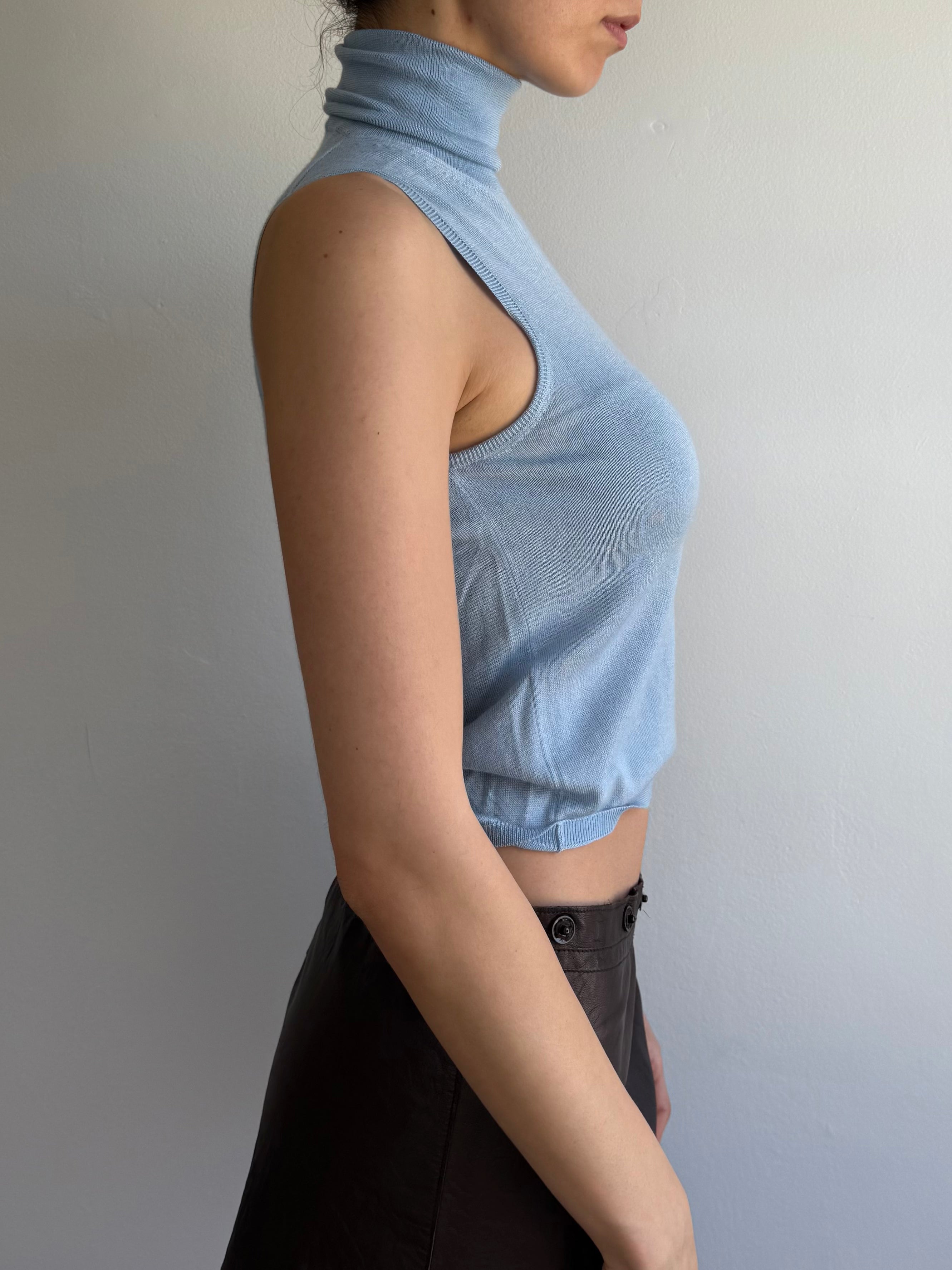 Prada Sleeveless Turtleneck Vest / 42