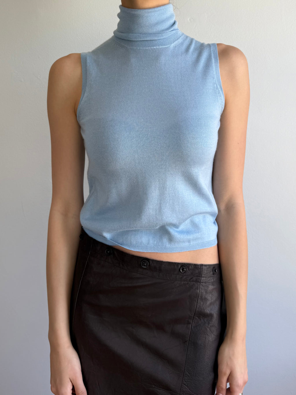 Prada Sleeveless Turtleneck Vest / 42