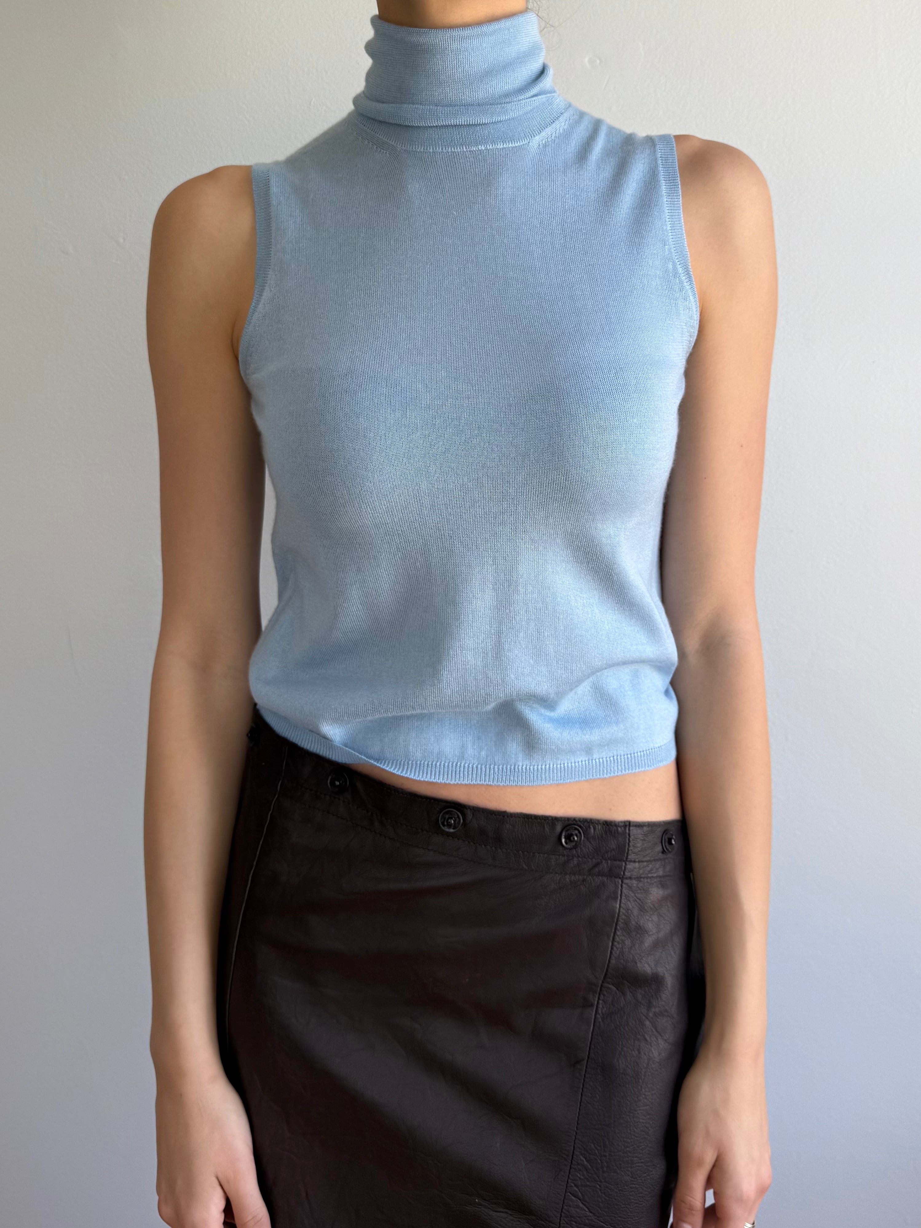 Prada Sleeveless Turtleneck Vest / 42