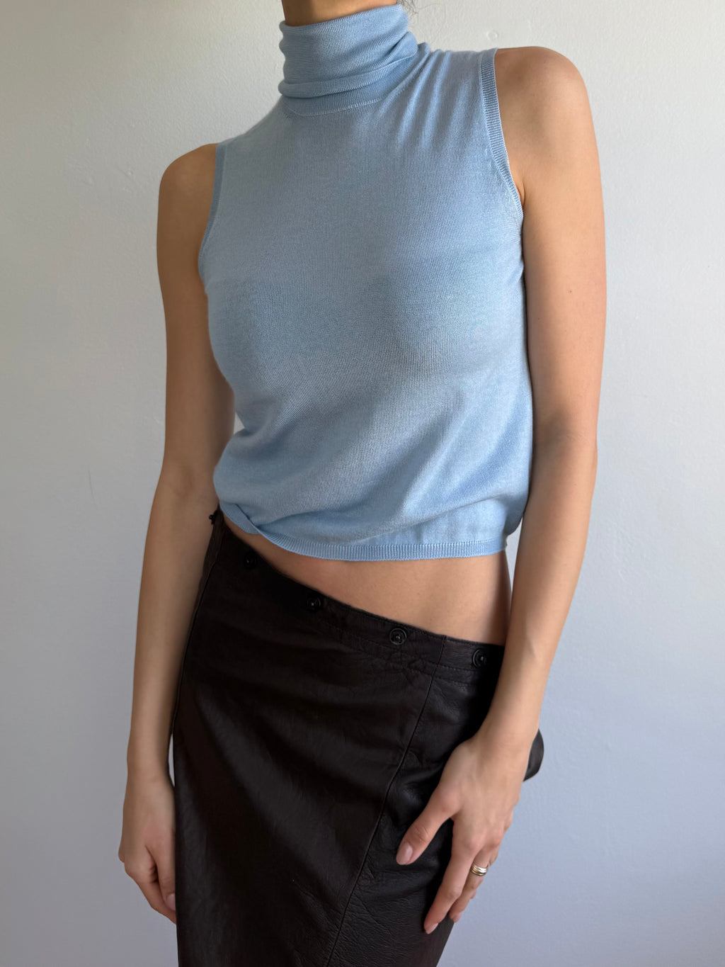 Prada Sleeveless Turtleneck Vest / 42