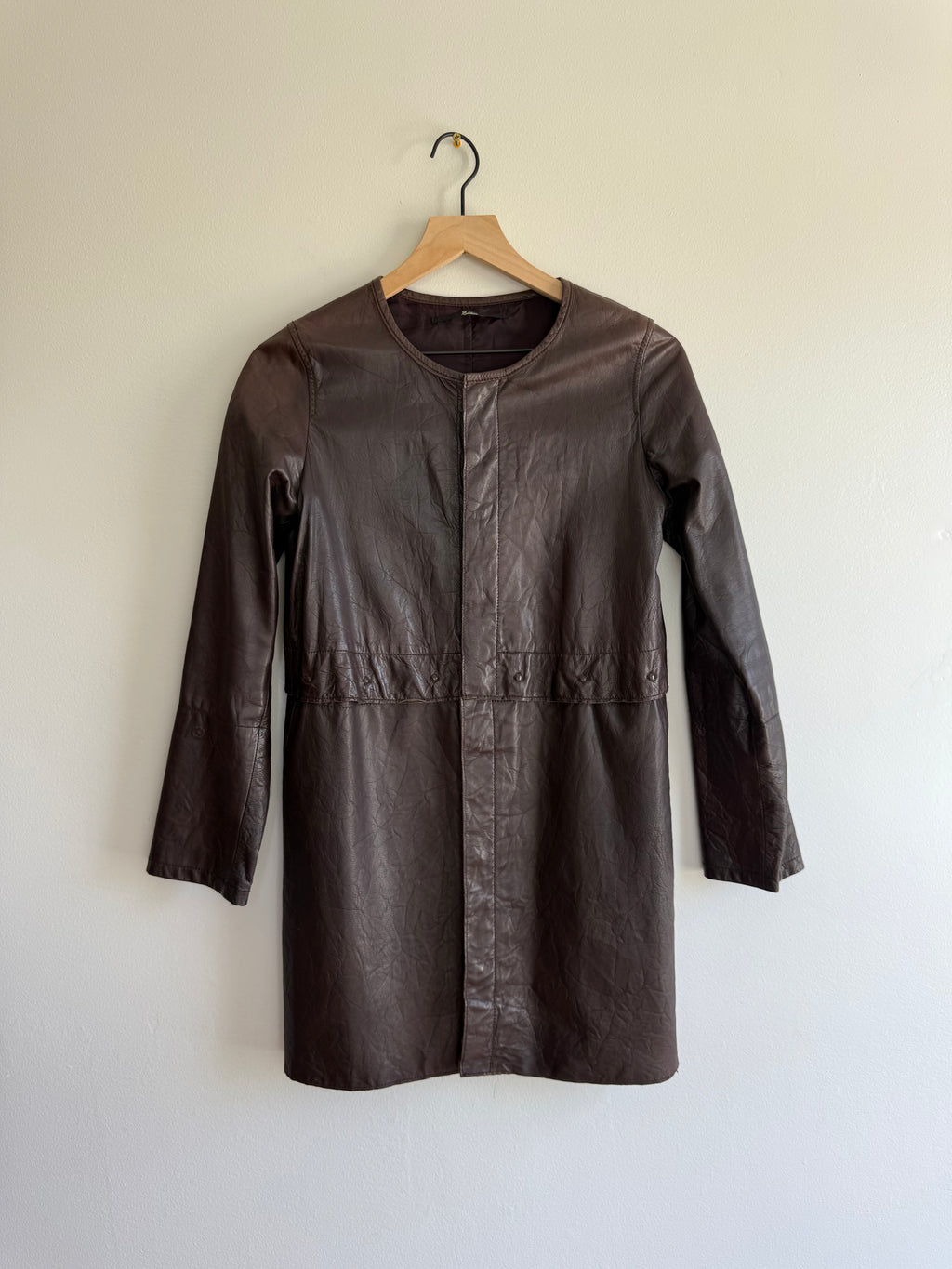 2000s Vintage Leather 2-Piece Jacket / S