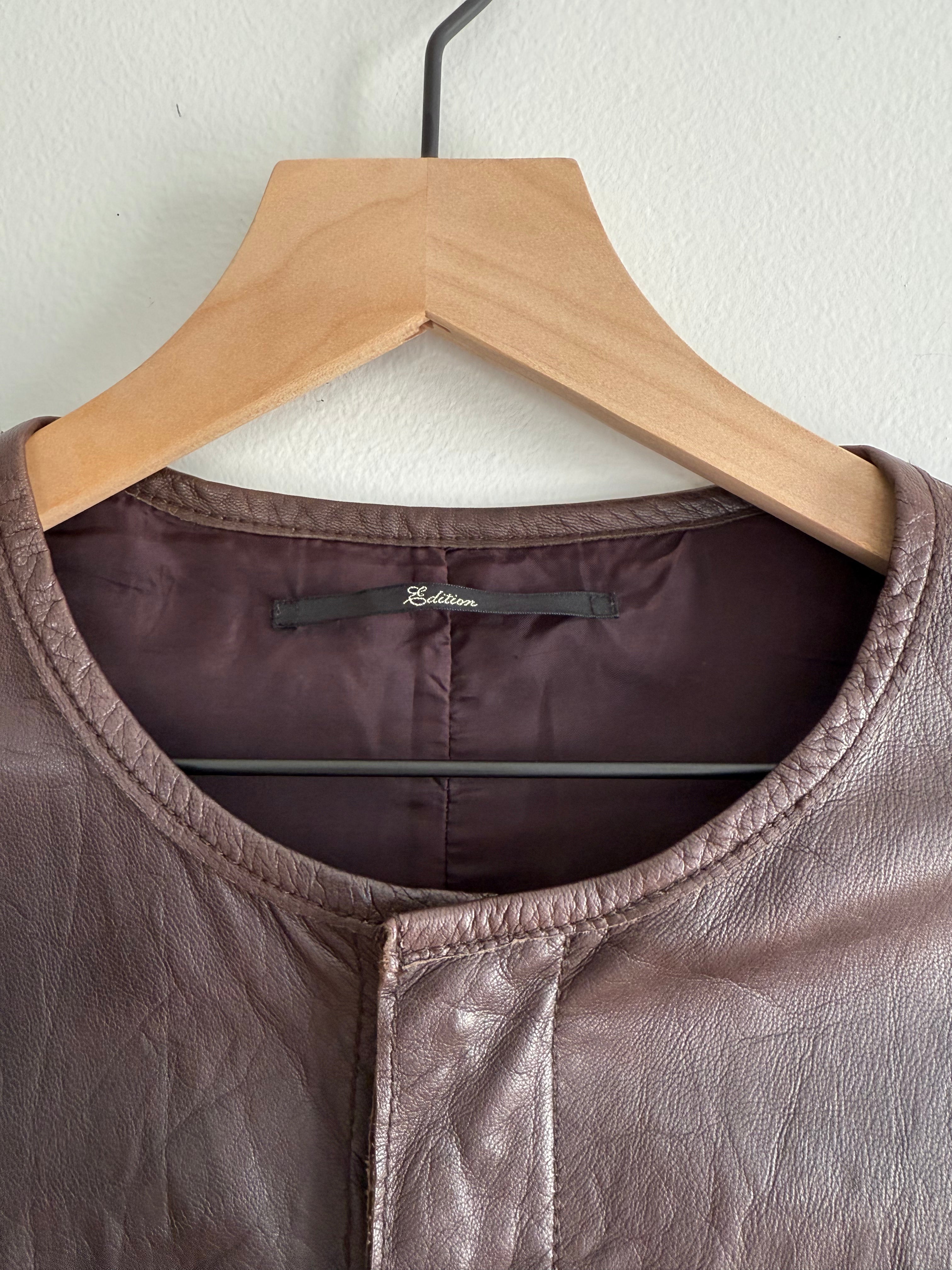 2000s Vintage Leather 2-Piece Jacket / S