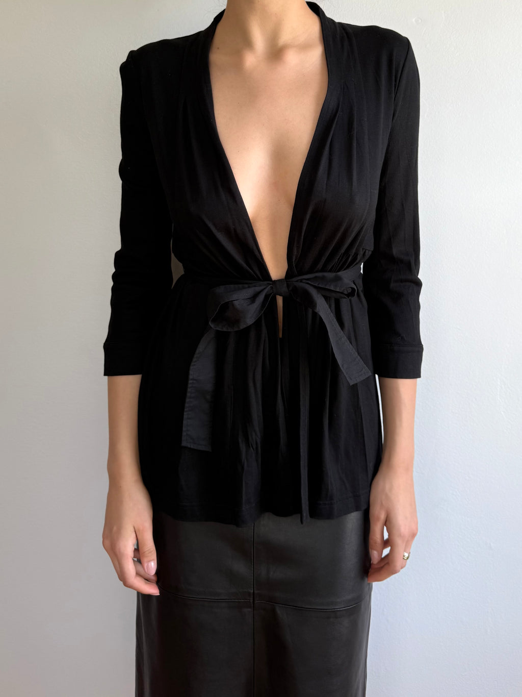 Courrèges Wrap Sleeve Cardigan / 38