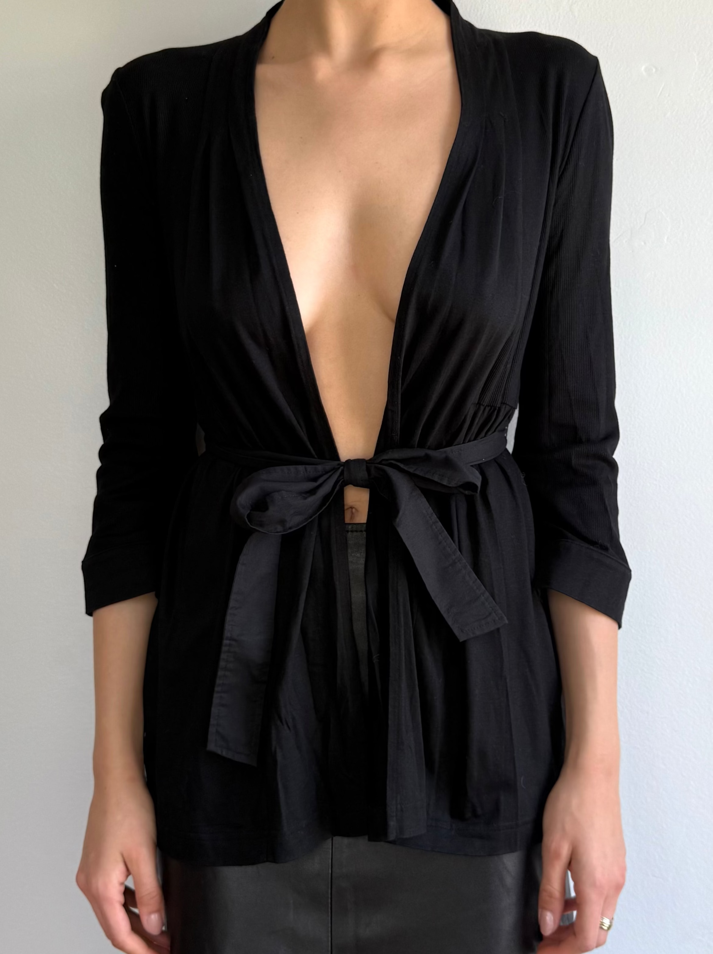 Courrèges Wrap Sleeve Cardigan / 38