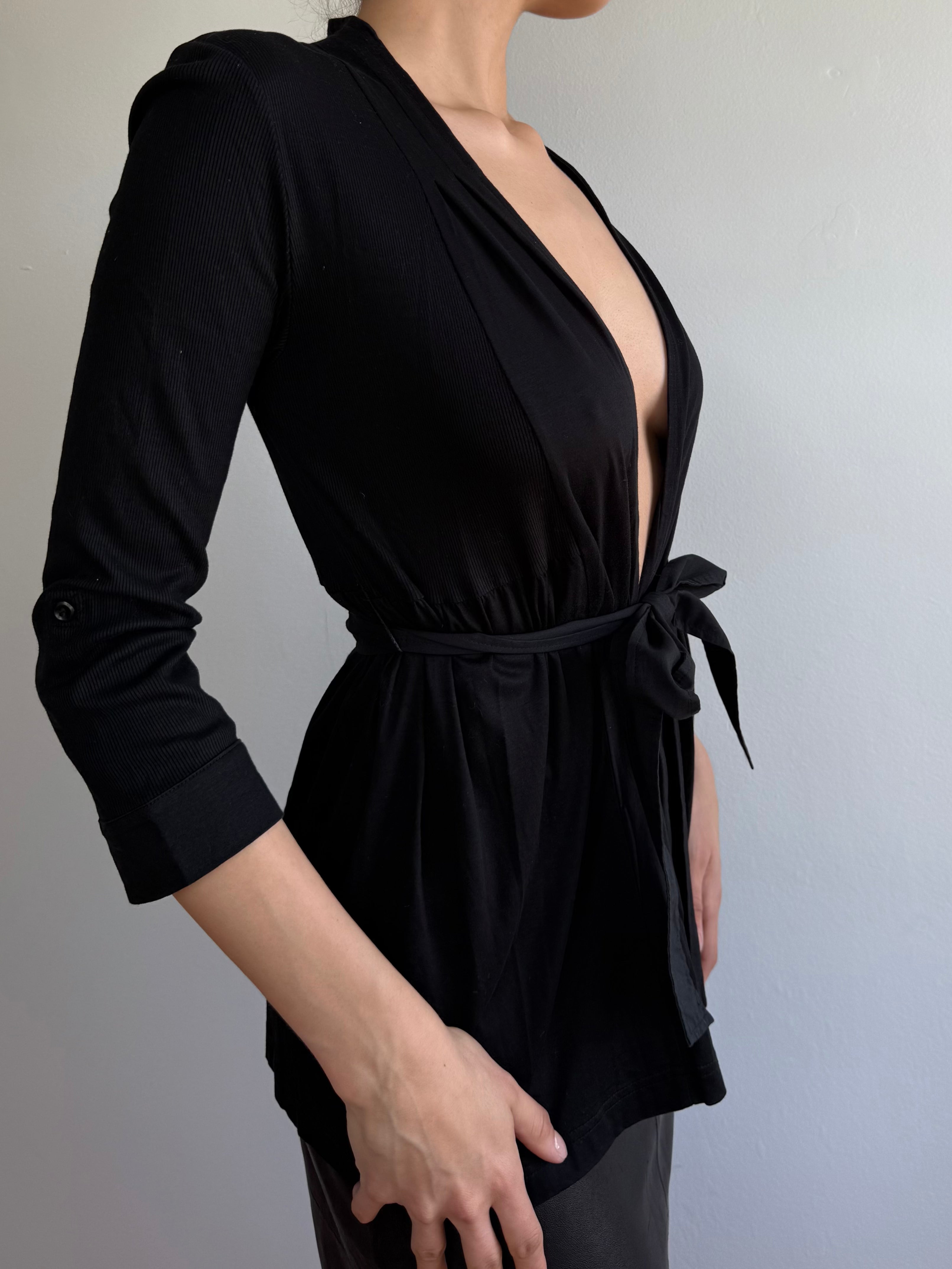 Courrèges Wrap Sleeve Cardigan / 38