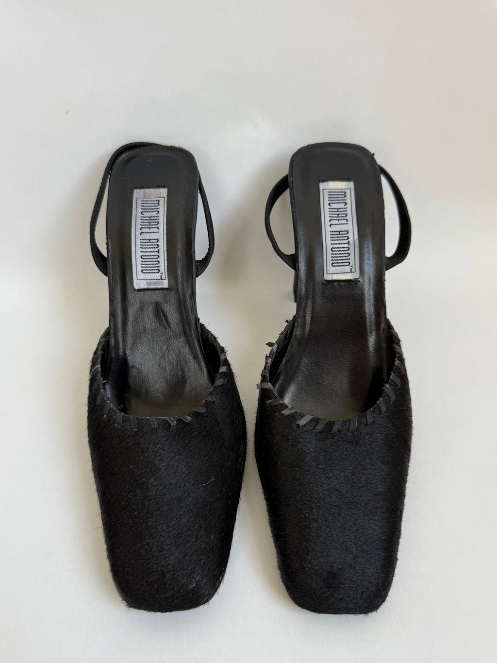 Ponyhair Slingback Mules / 7.5