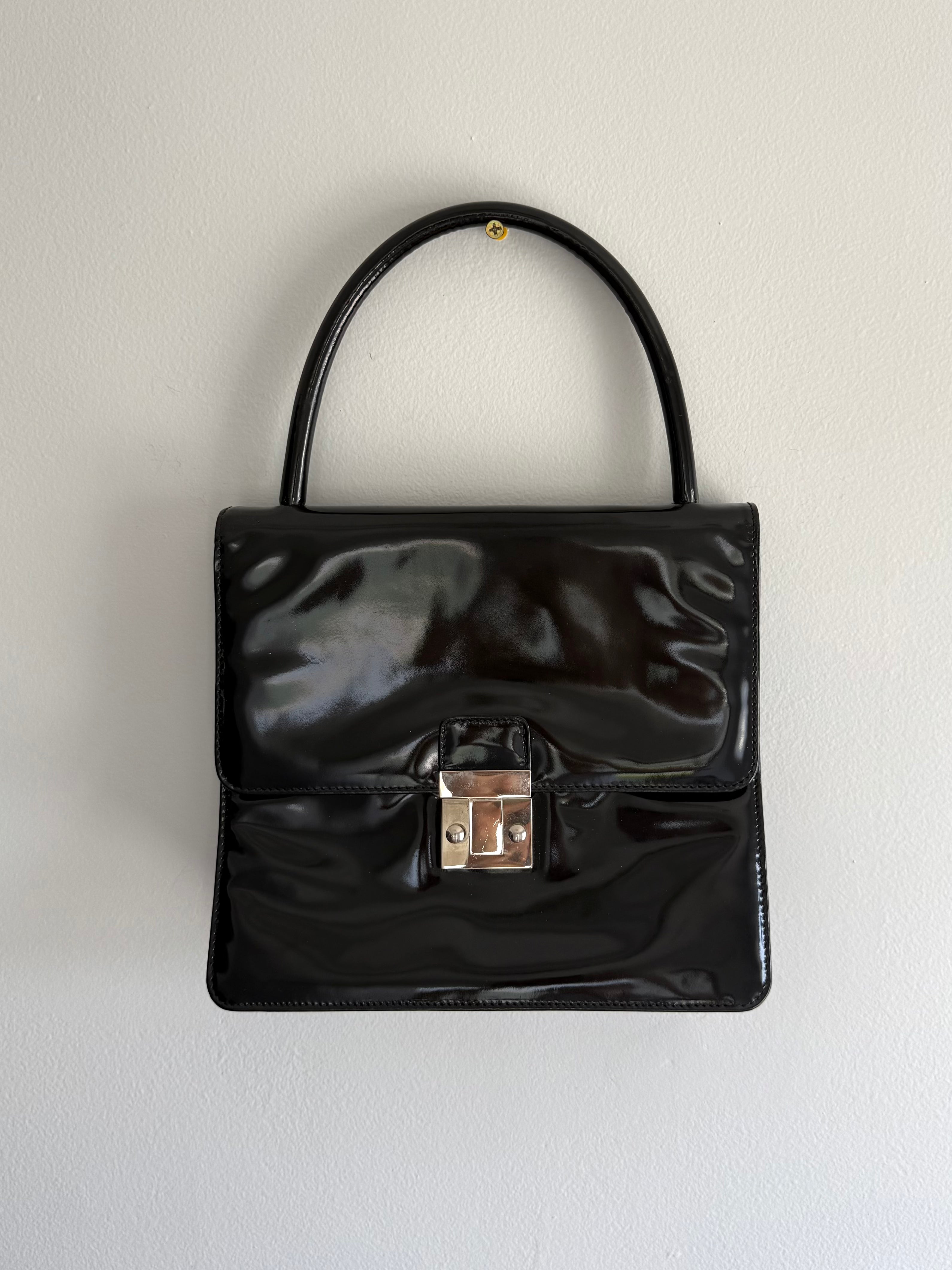 90s Patent Leather Handbag