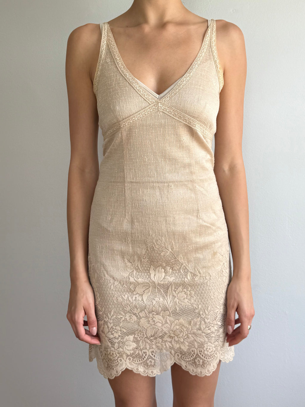 Two-Piece Lace Tank Dress / XS