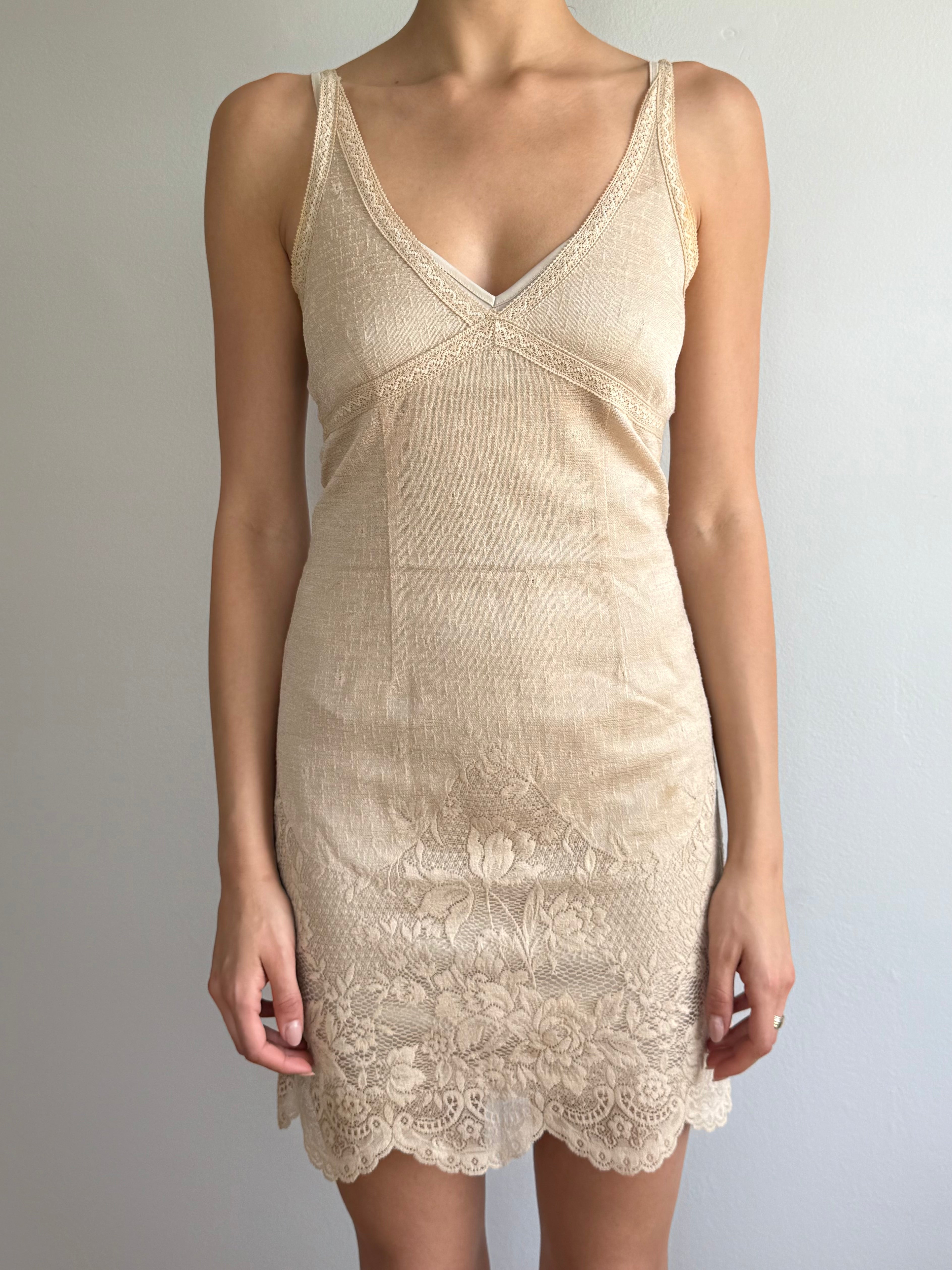 Two-Piece Lace Tank Dress / XS