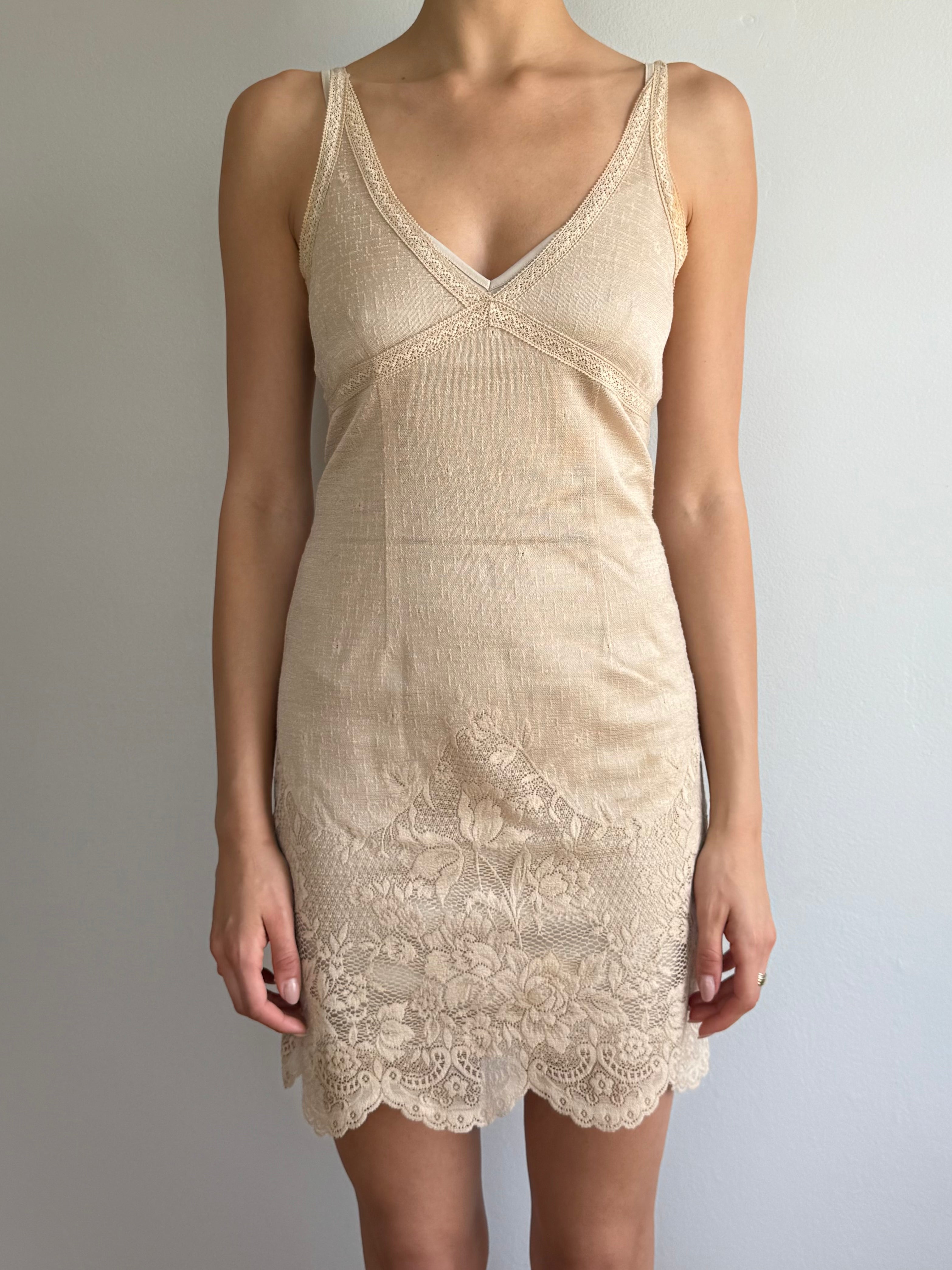 Two-Piece Lace Tank Dress / XS