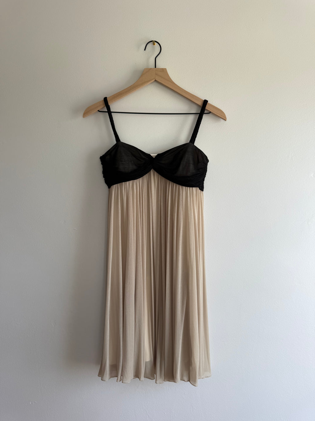 Black and Cream Babydoll dress / XS