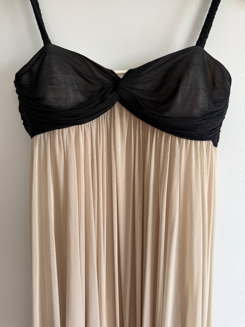 Black and Cream Babydoll dress / XS