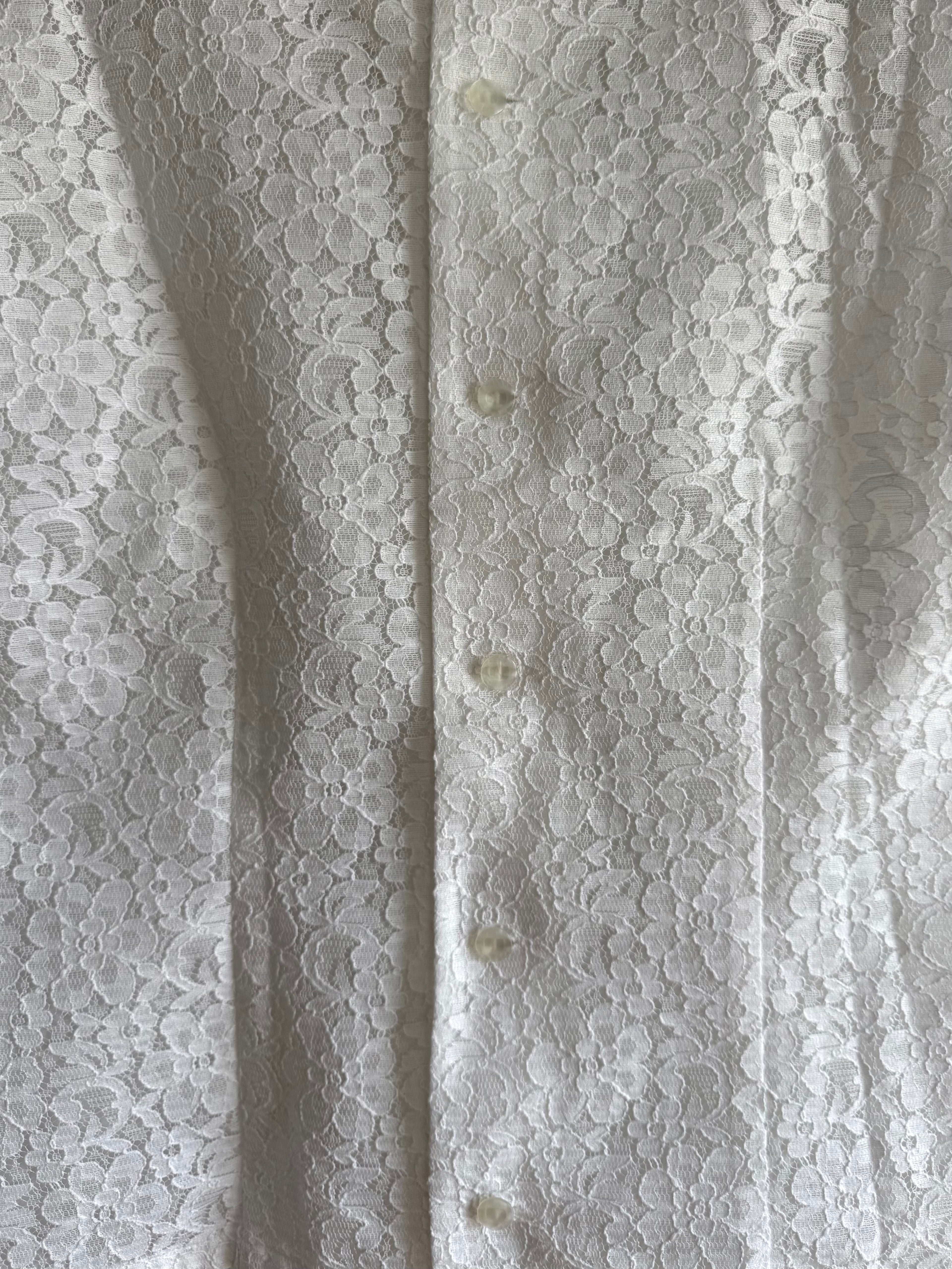 Floral Button Lace Top