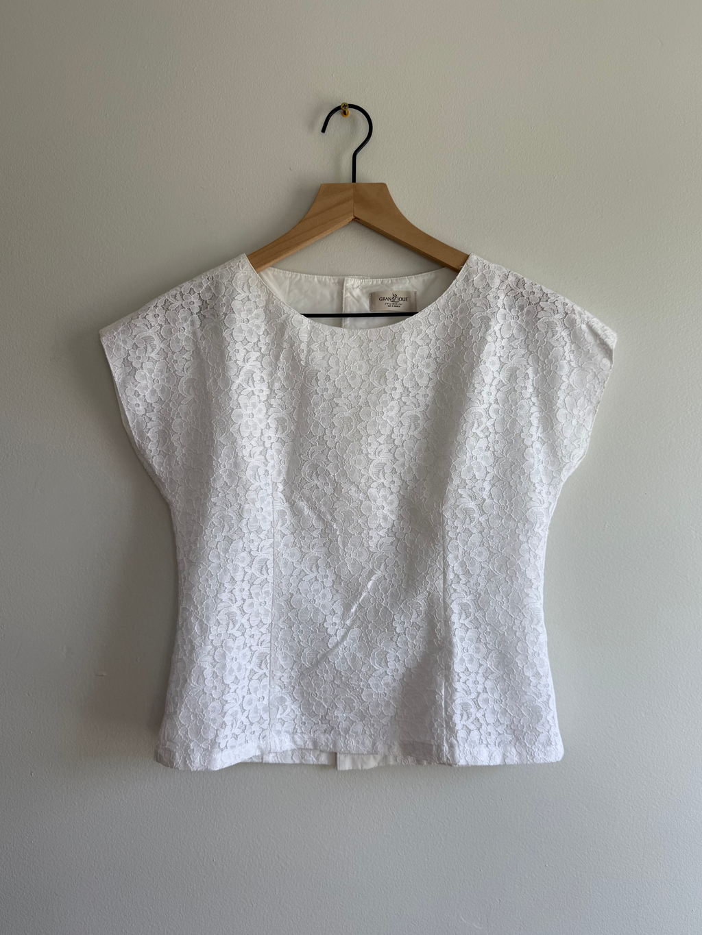 Floral Button Lace Top