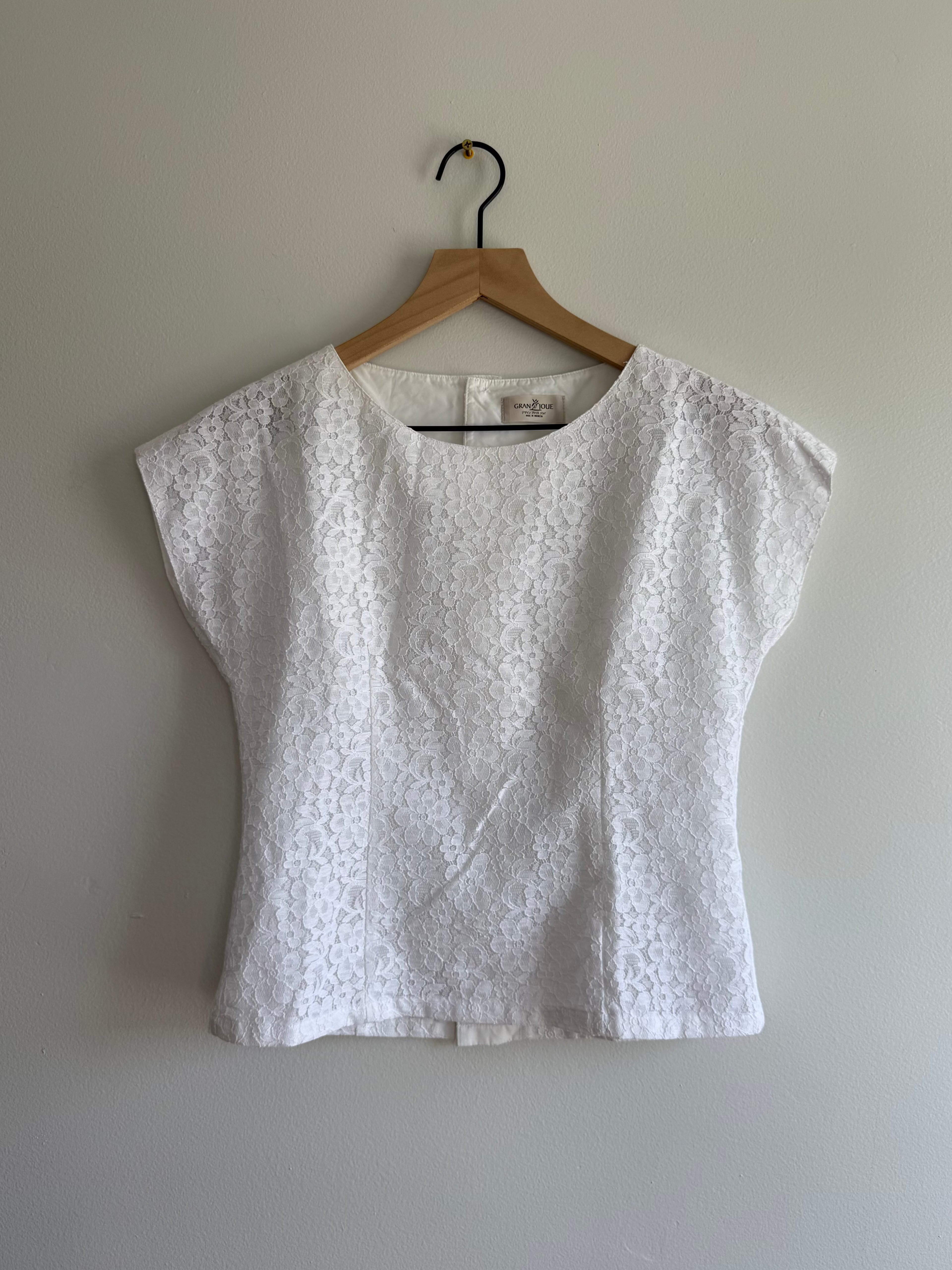 Floral Button Lace Top