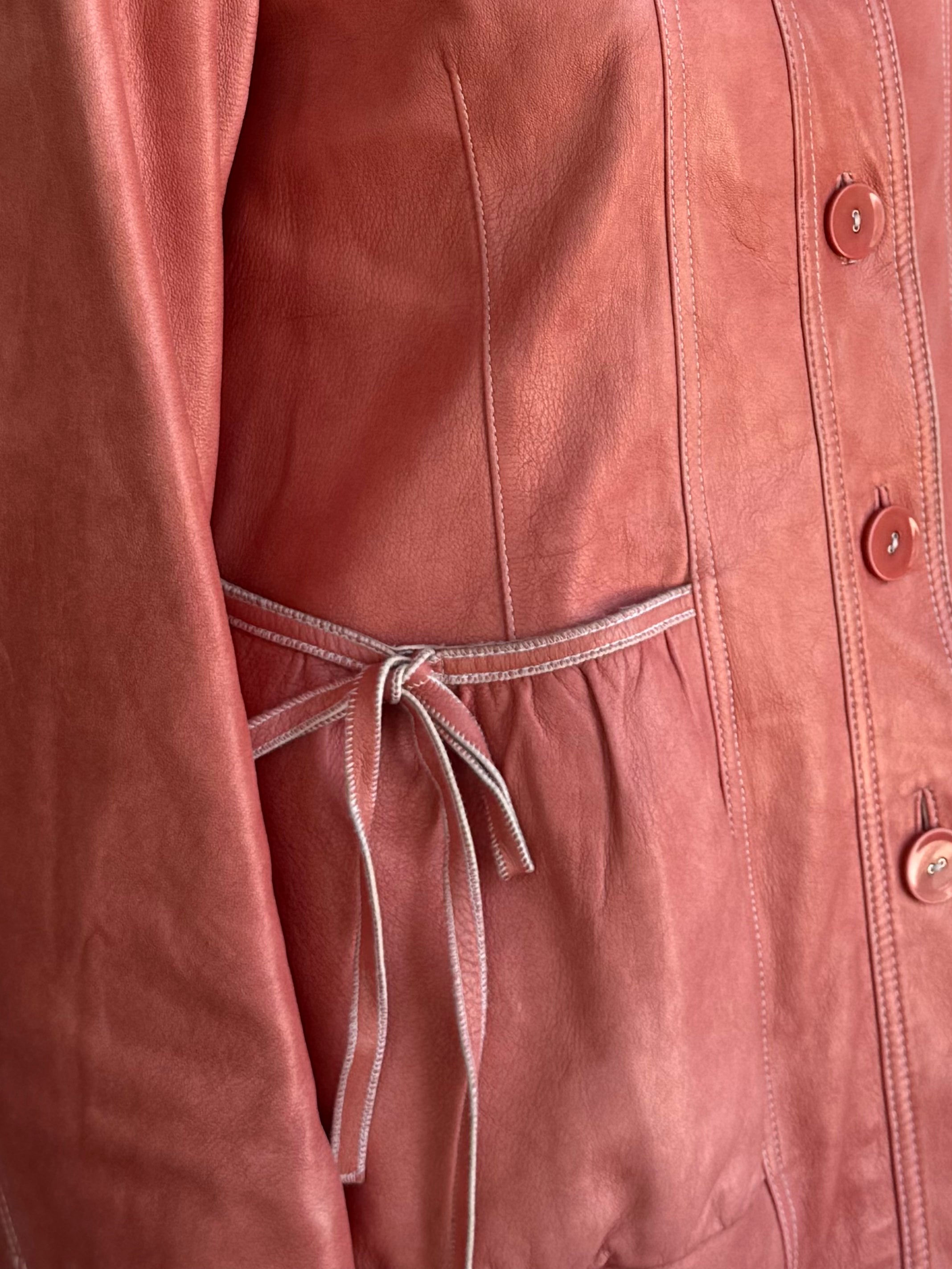 Vintage Sheepskin Leather Jacket L