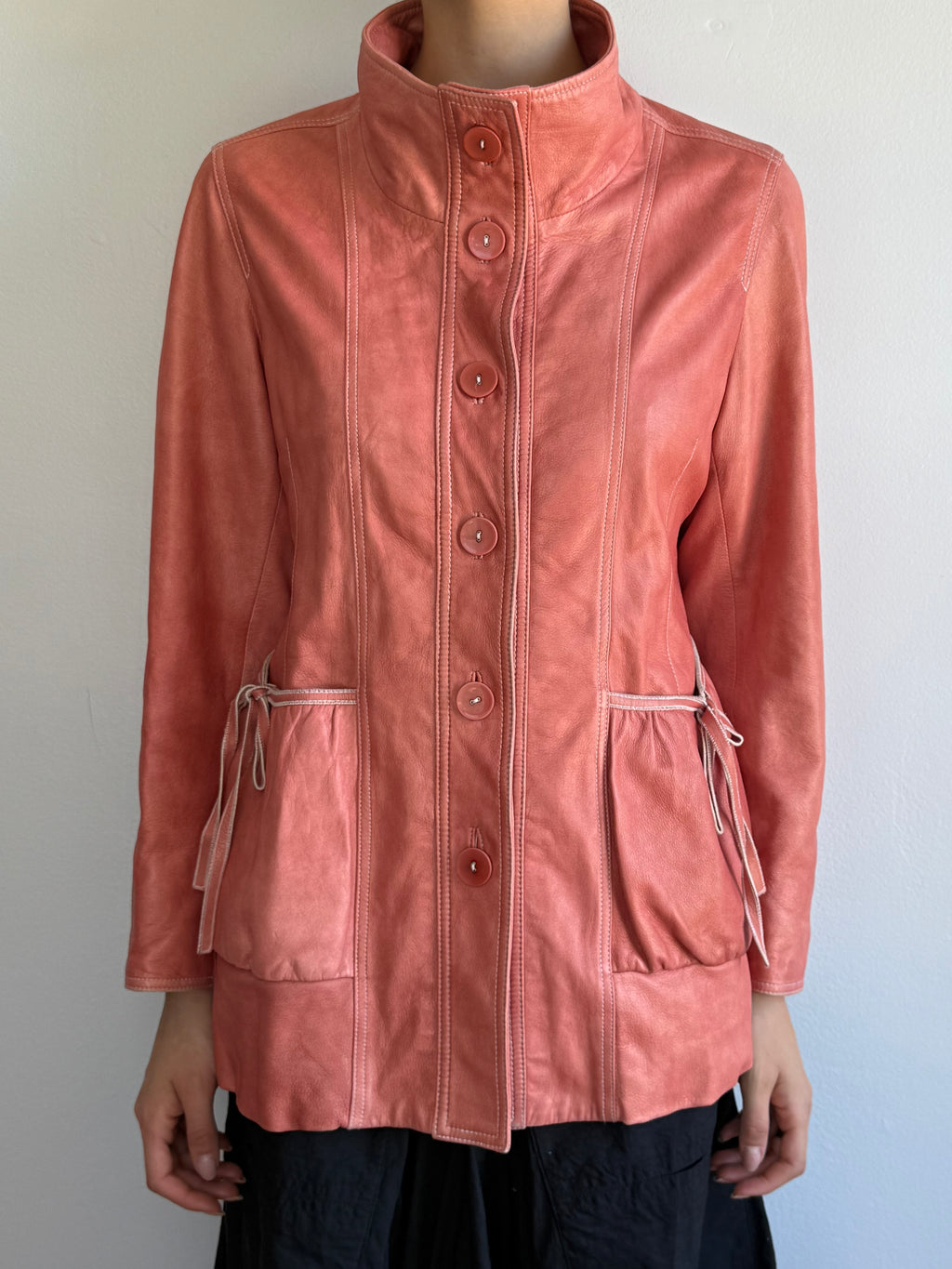 Vintage Sheepskin Leather Jacket L