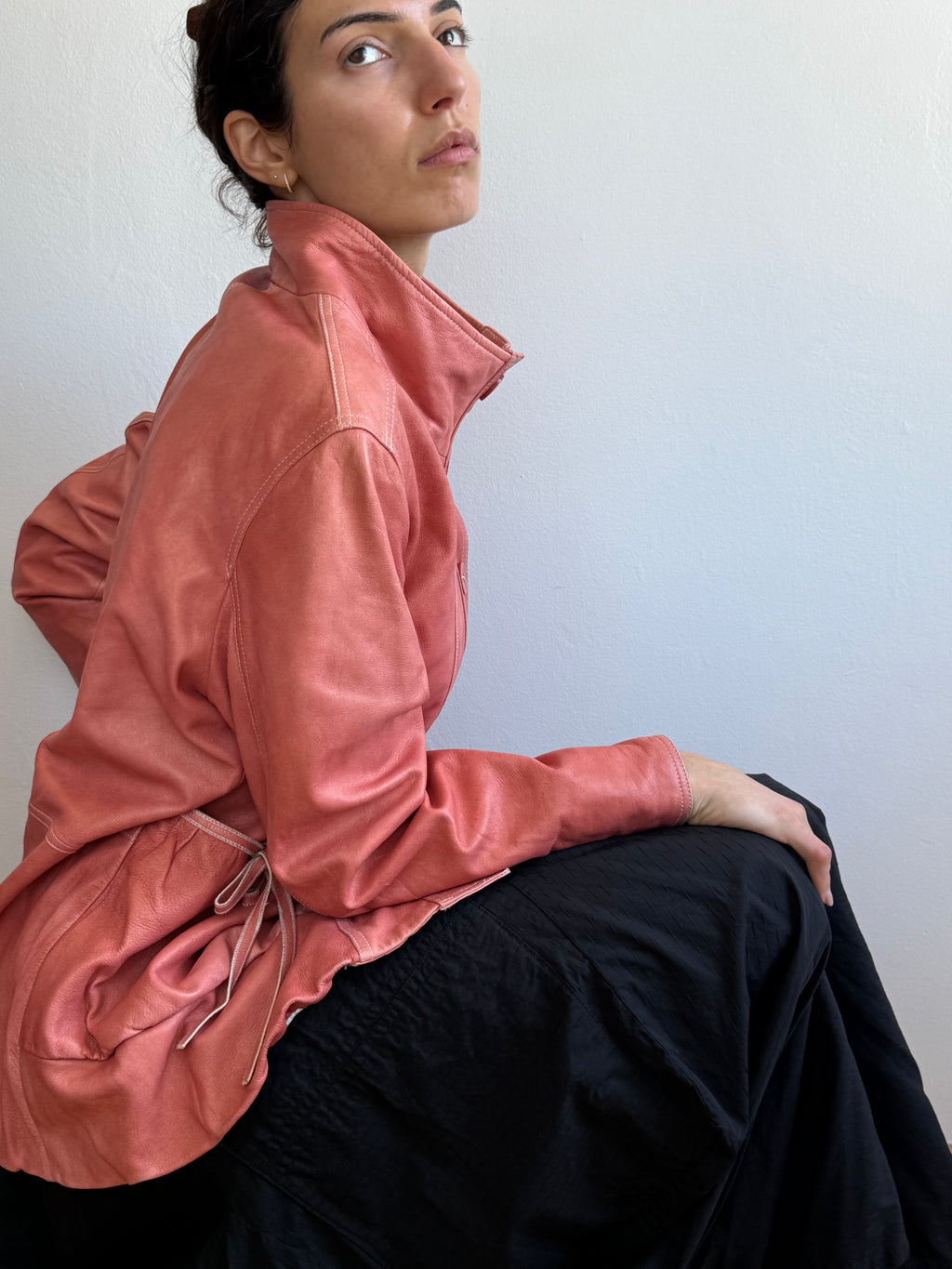 Vintage Sheepskin Leather Jacket L