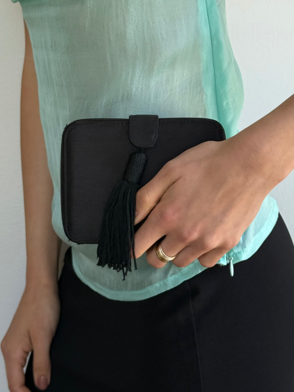 Vintage Jessica McClintok Satin Bag