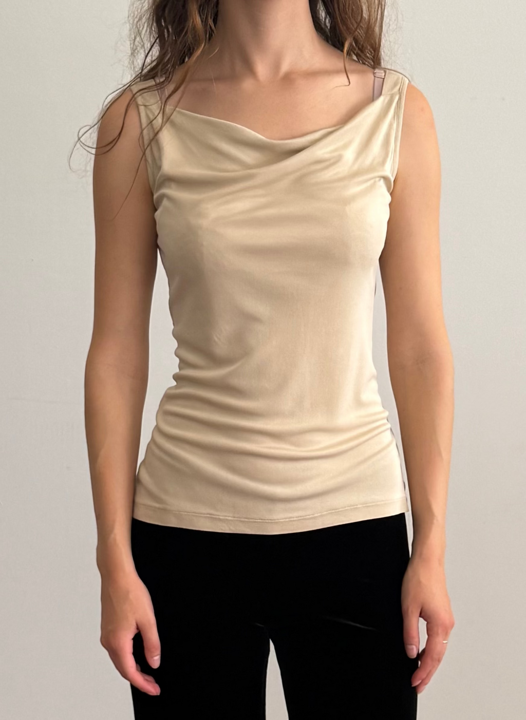 90s Cowl Neck Tank / S