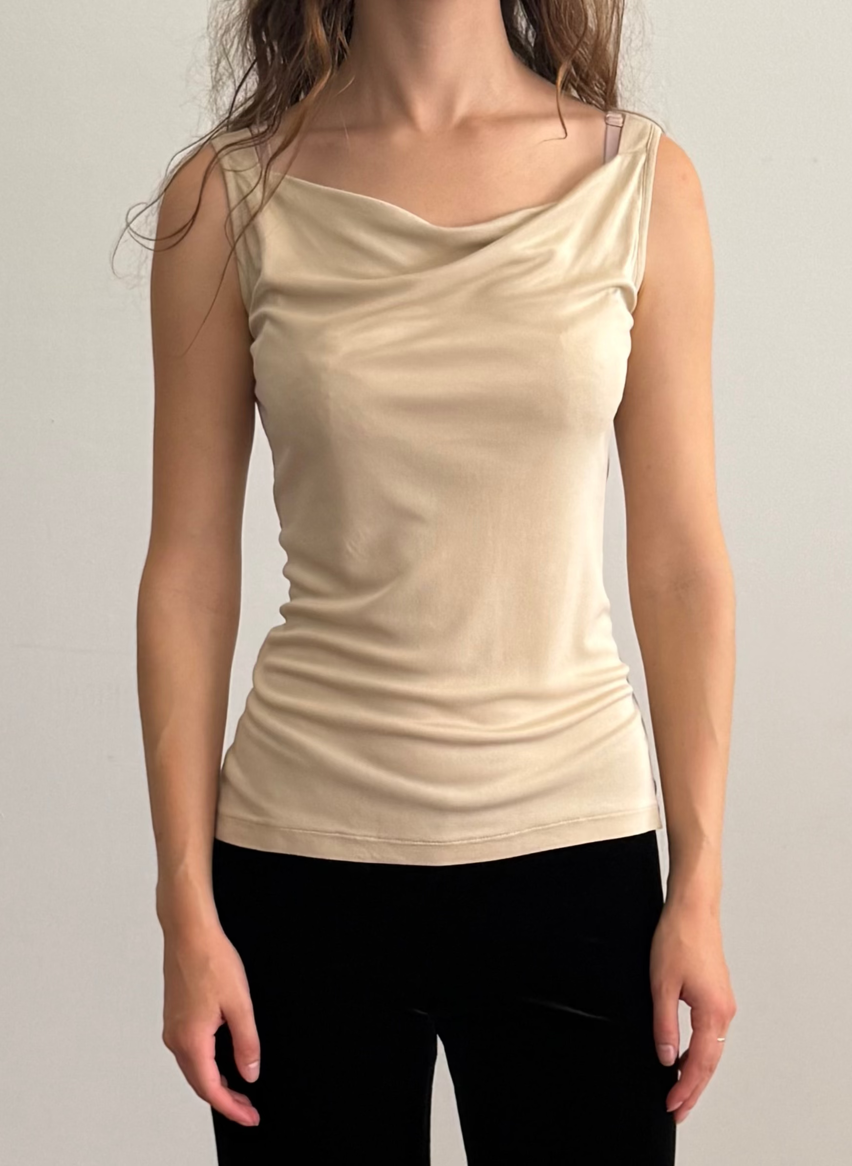 90s Cowl Neck Tank / S
