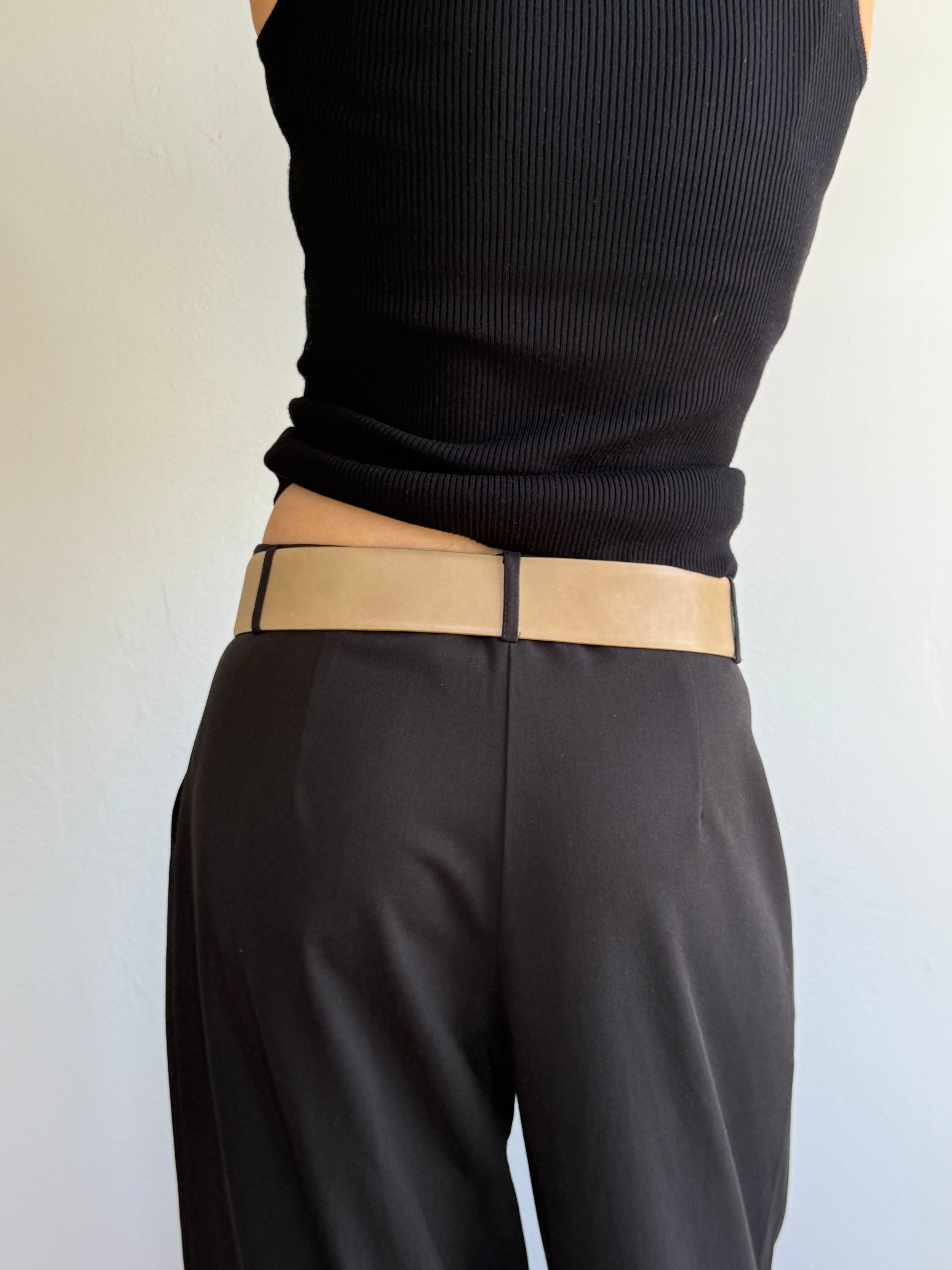 Donna Karan Gold Buckle Belt