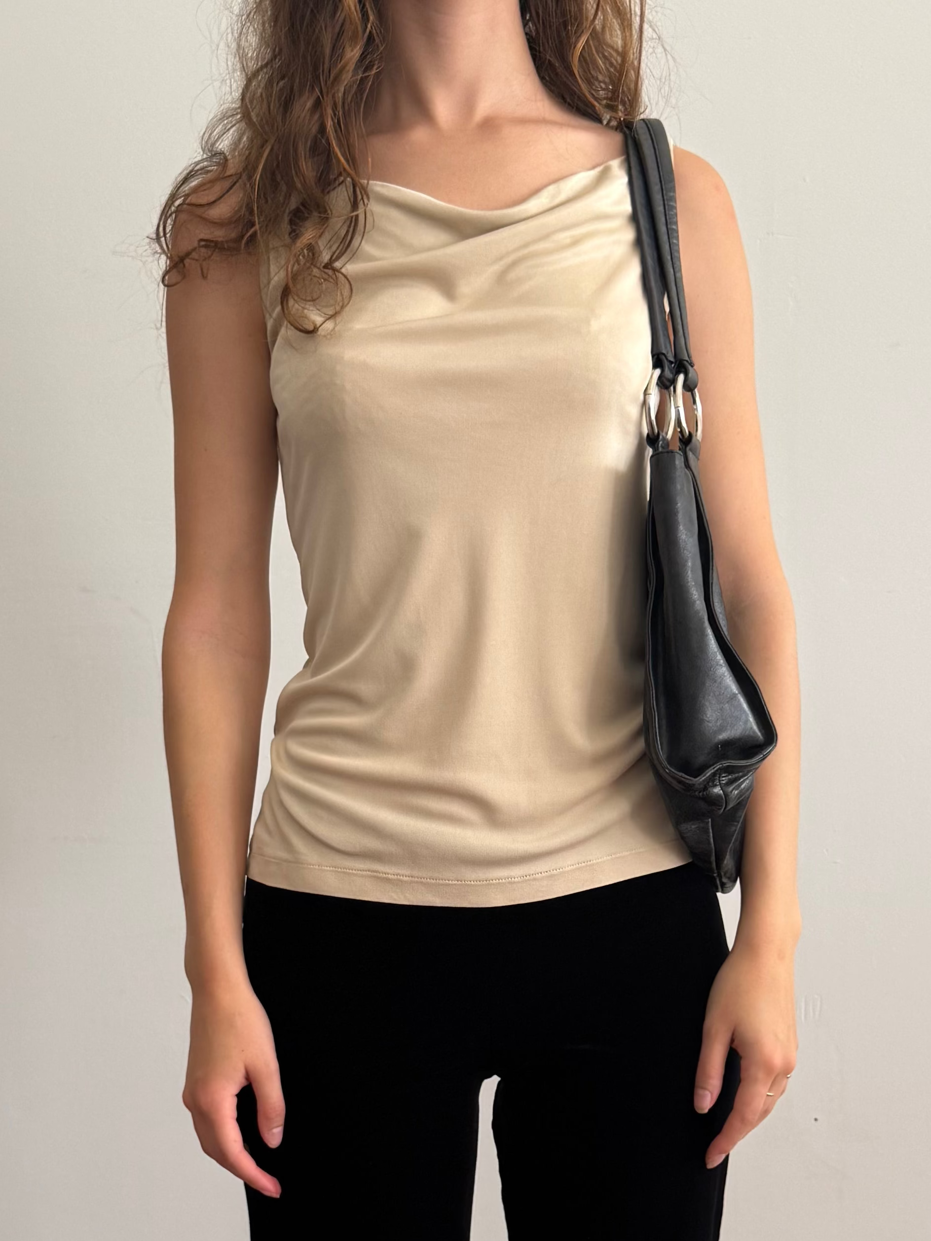 90s Cowl Neck Tank / S