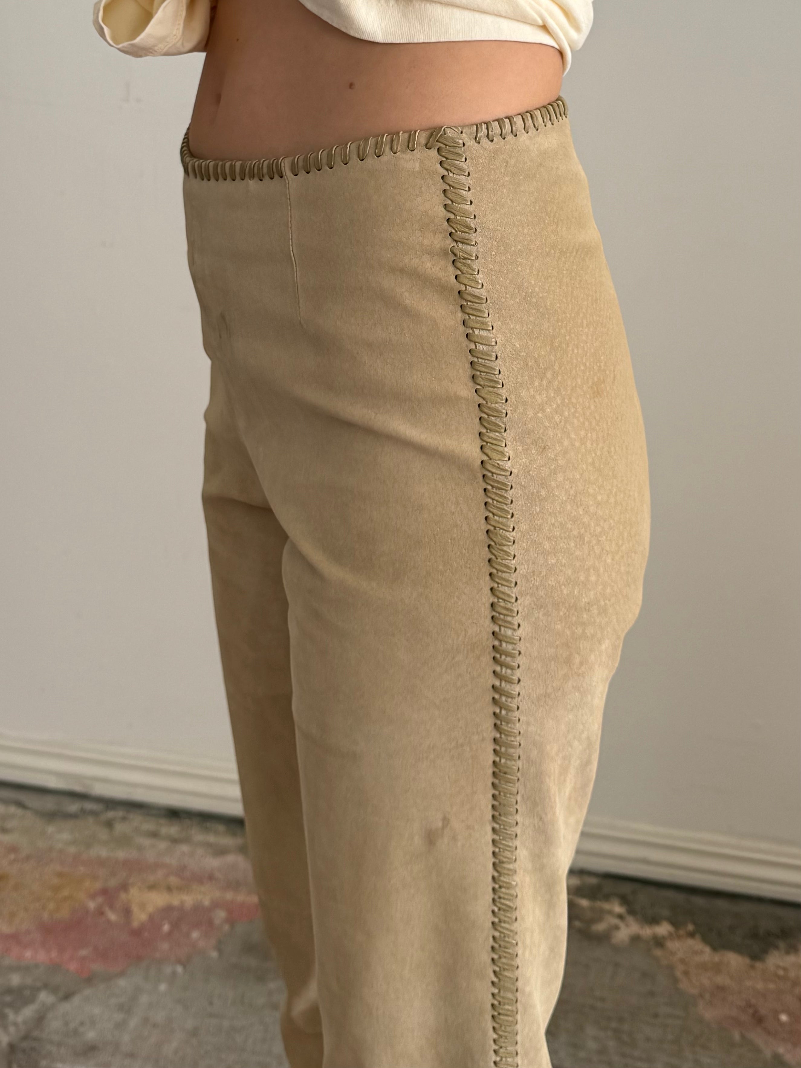 Hugo Buscati Suede Trousers