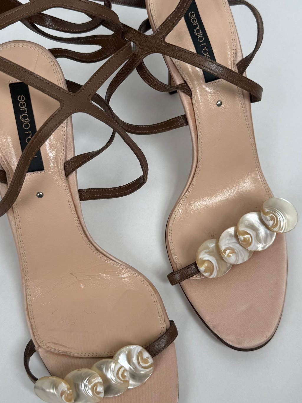 Sergio Rossi Mother of Pearl Heels / US 10