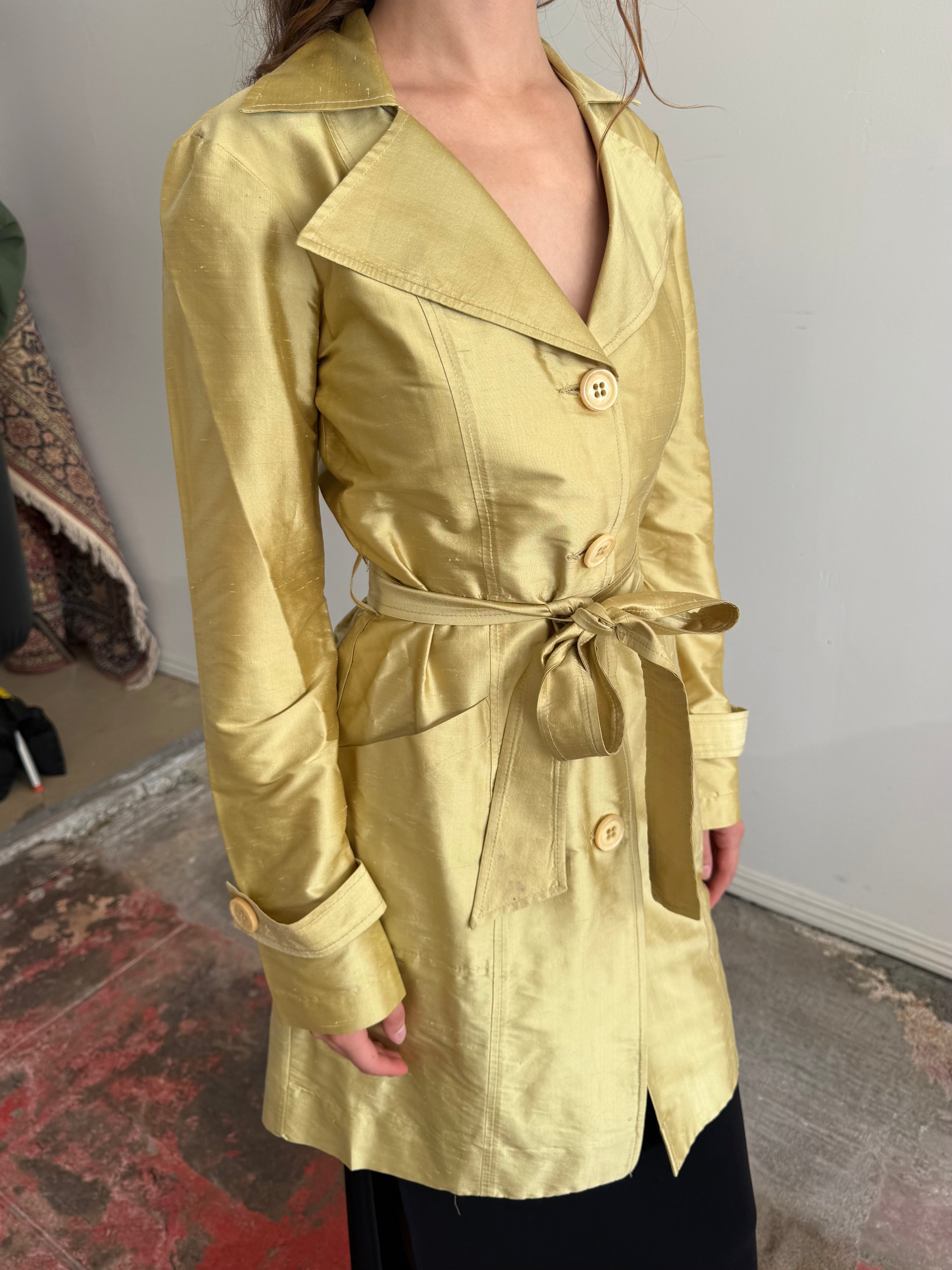 Silk Trench Coat /