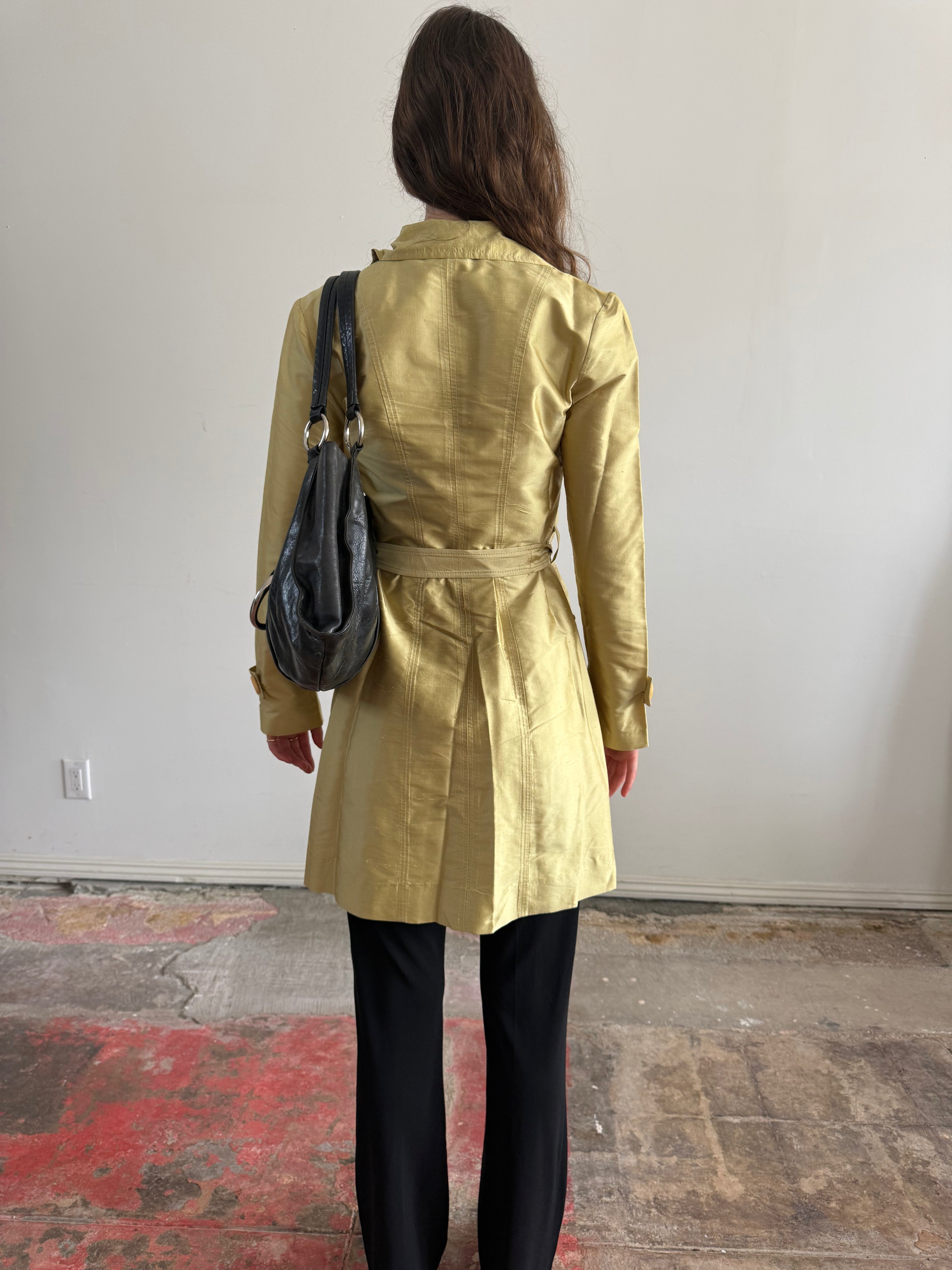 Silk Trench Coat /