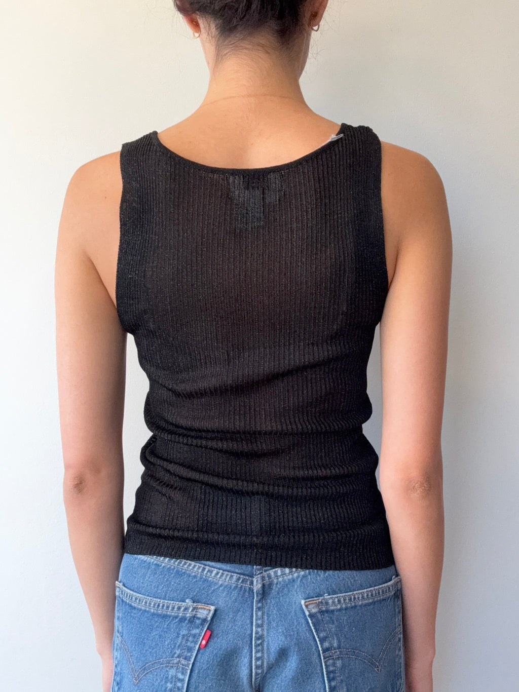 Vintage Sheer Ribbed Tank