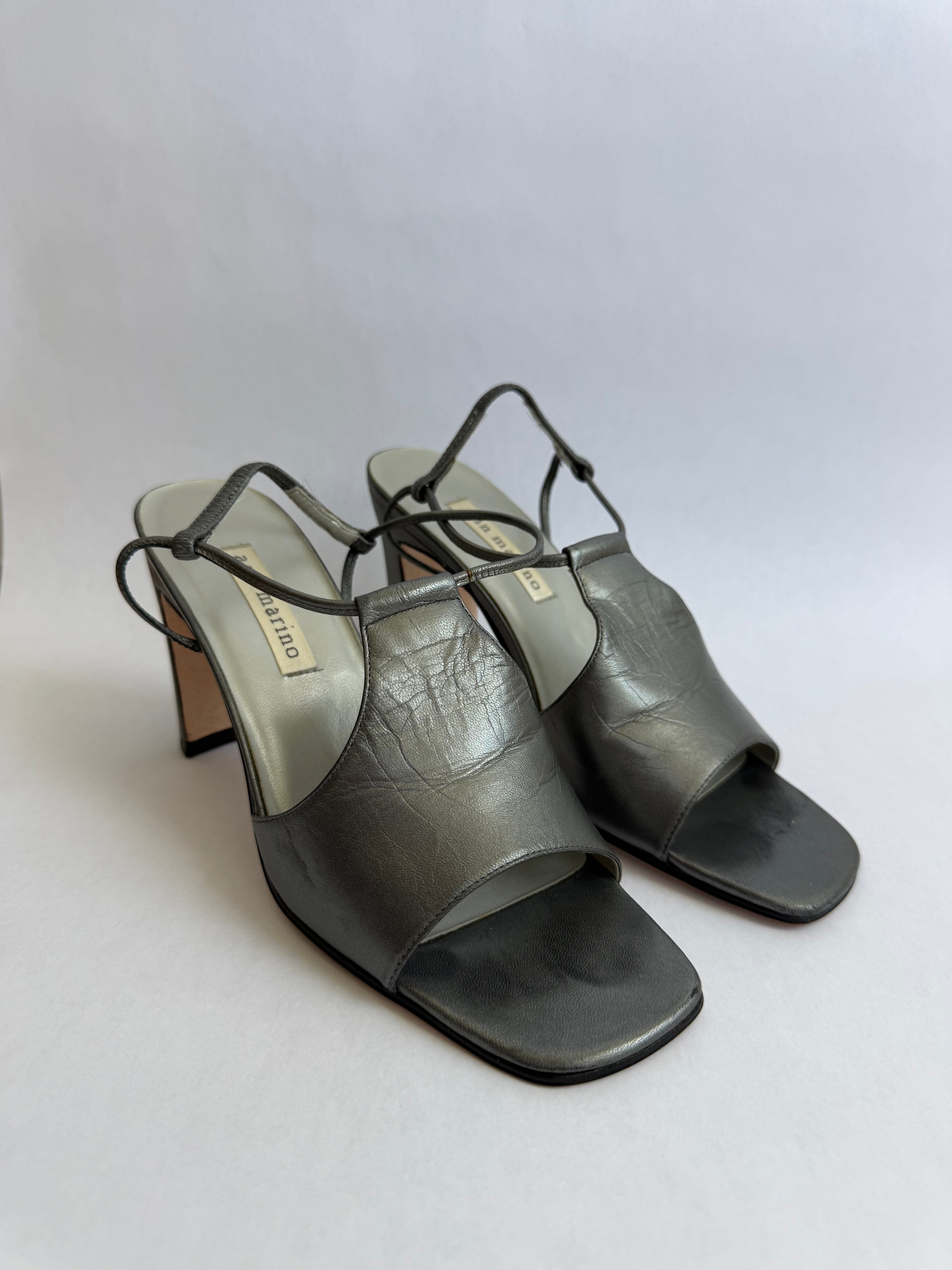 Ann Marino Metallic Heels