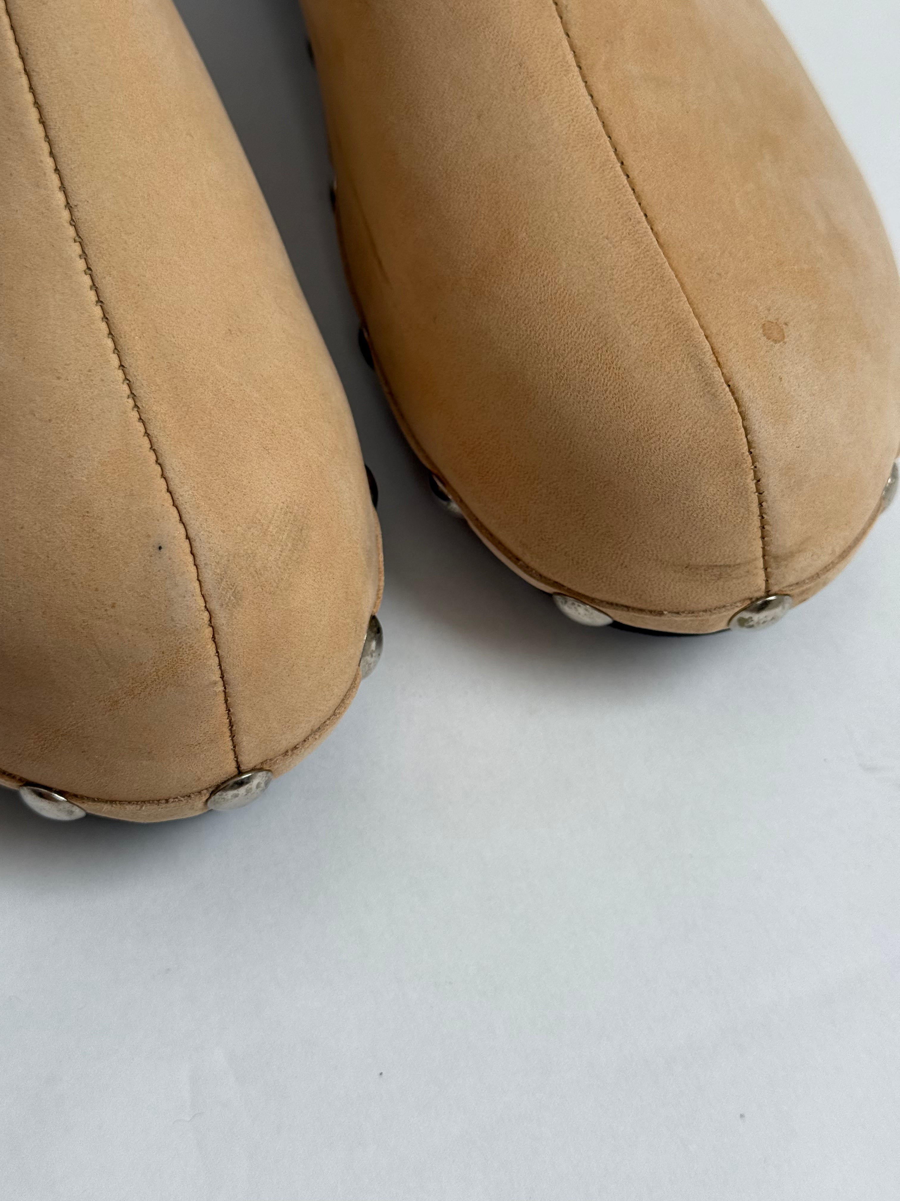 Saks Fifth Avenue Embellished Clogs / 8