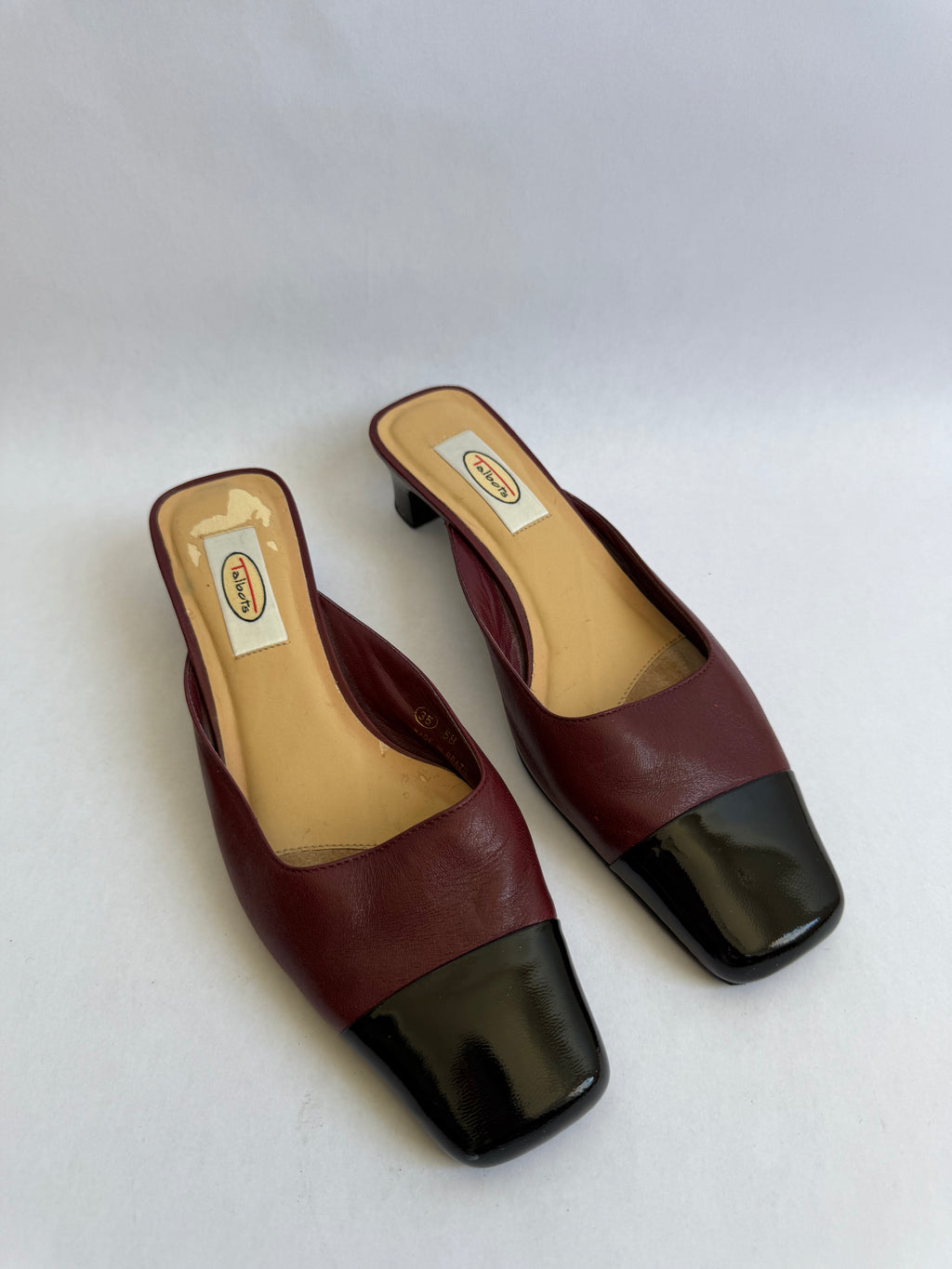 Talbots Color-block Mules / US 6