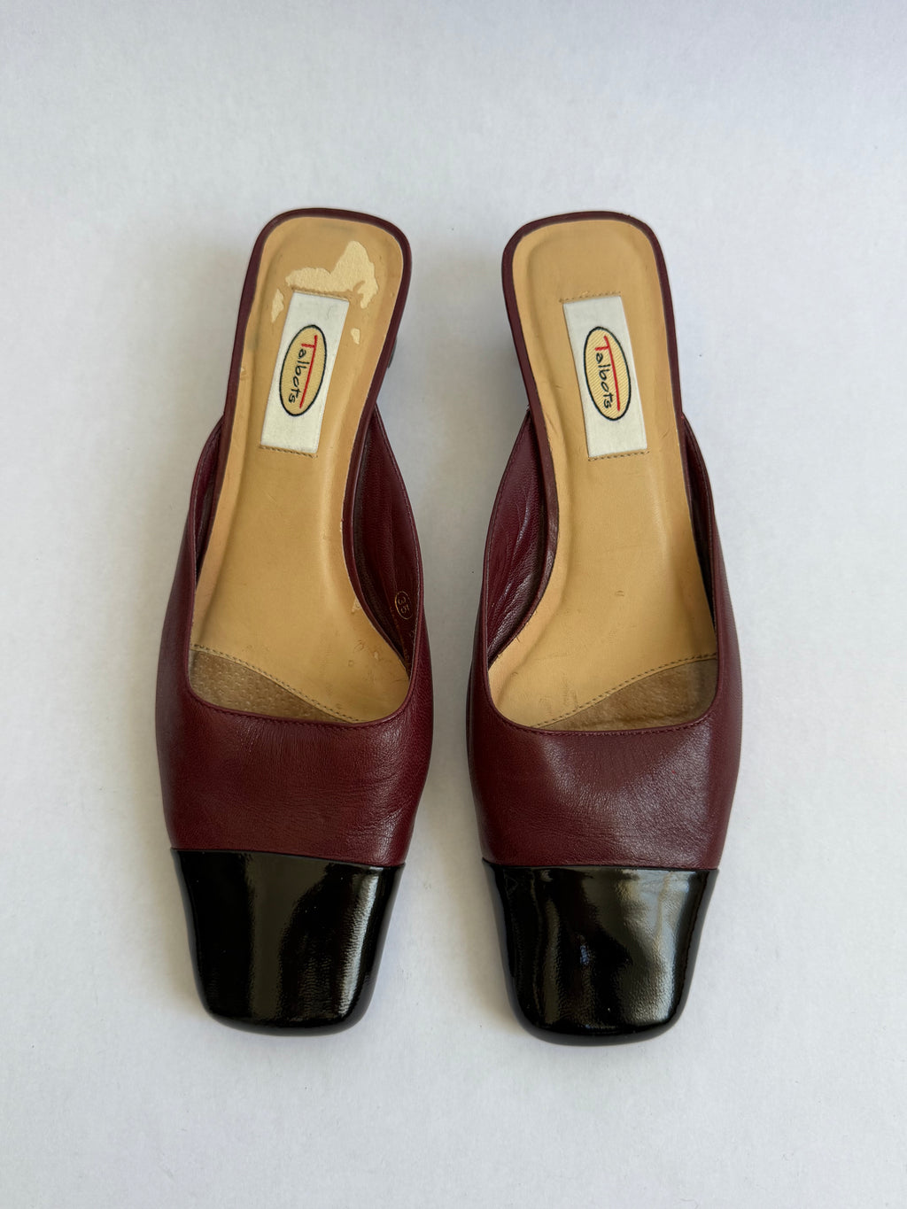 Talbots Color-block Mules / US 6