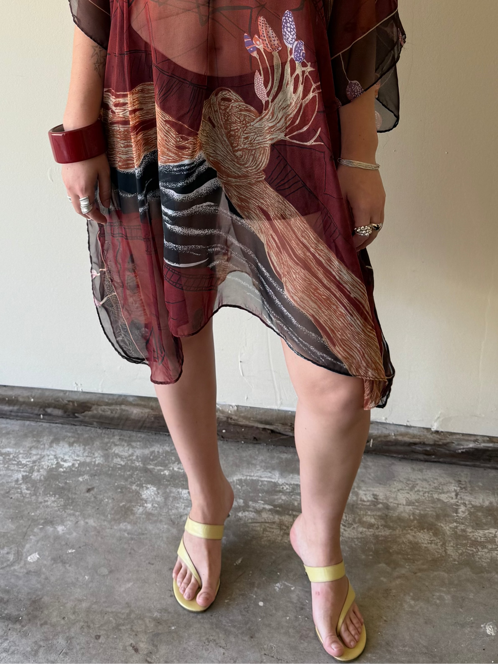 Vintage sheer kaftan
