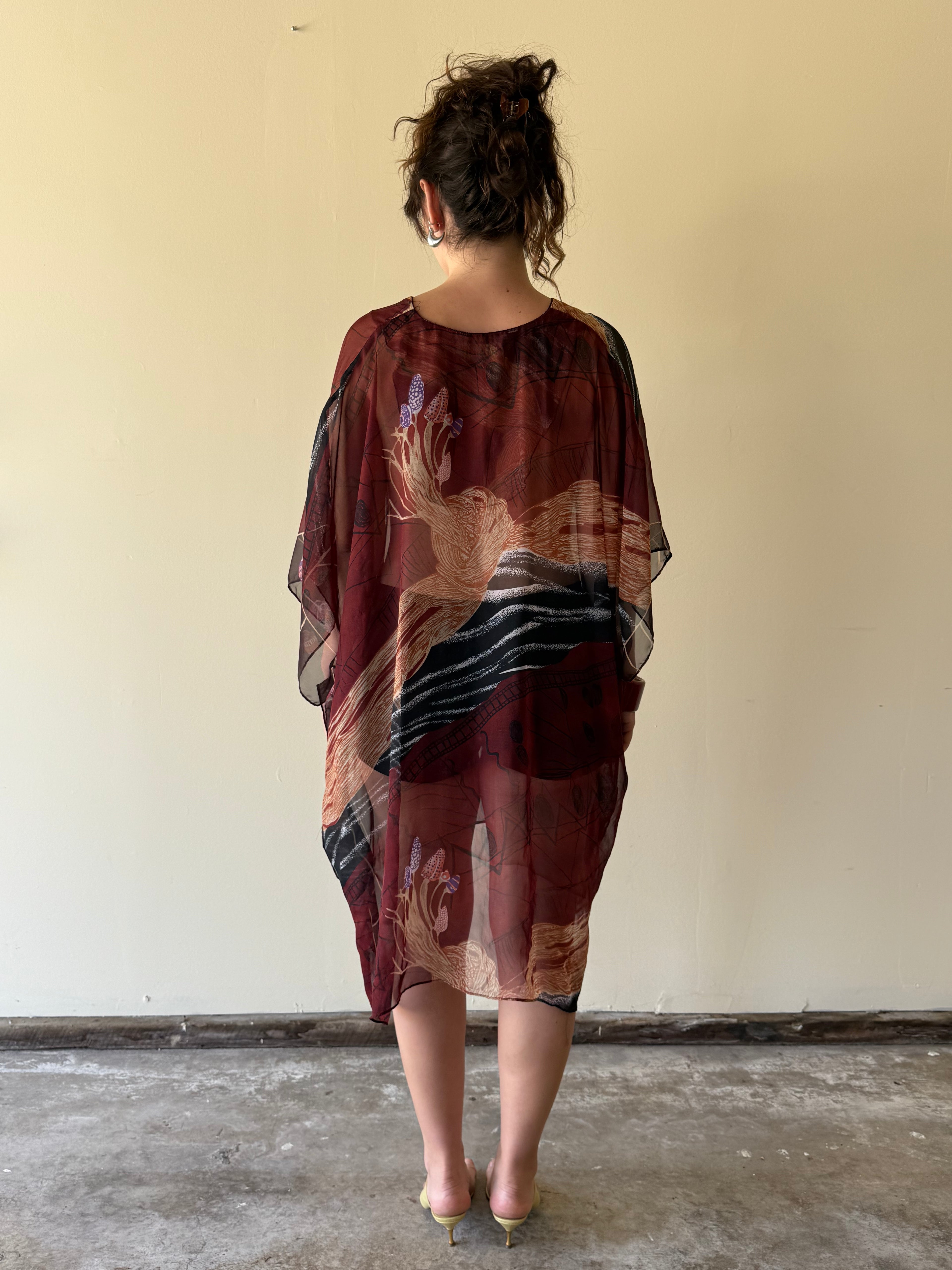 Vintage sheer kaftan