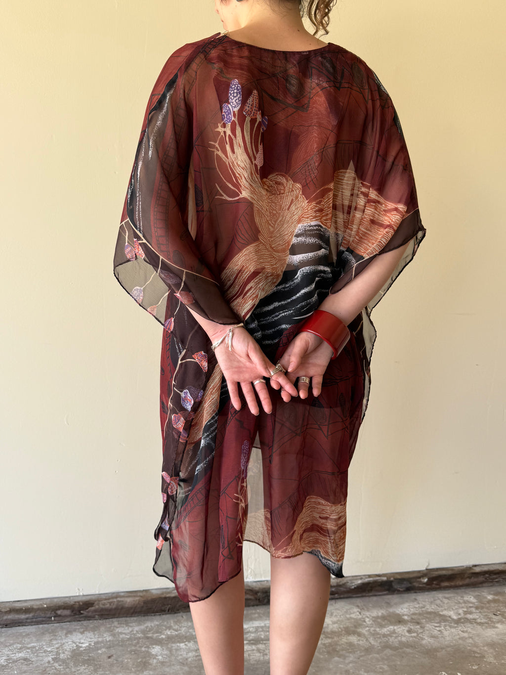 Vintage sheer kaftan