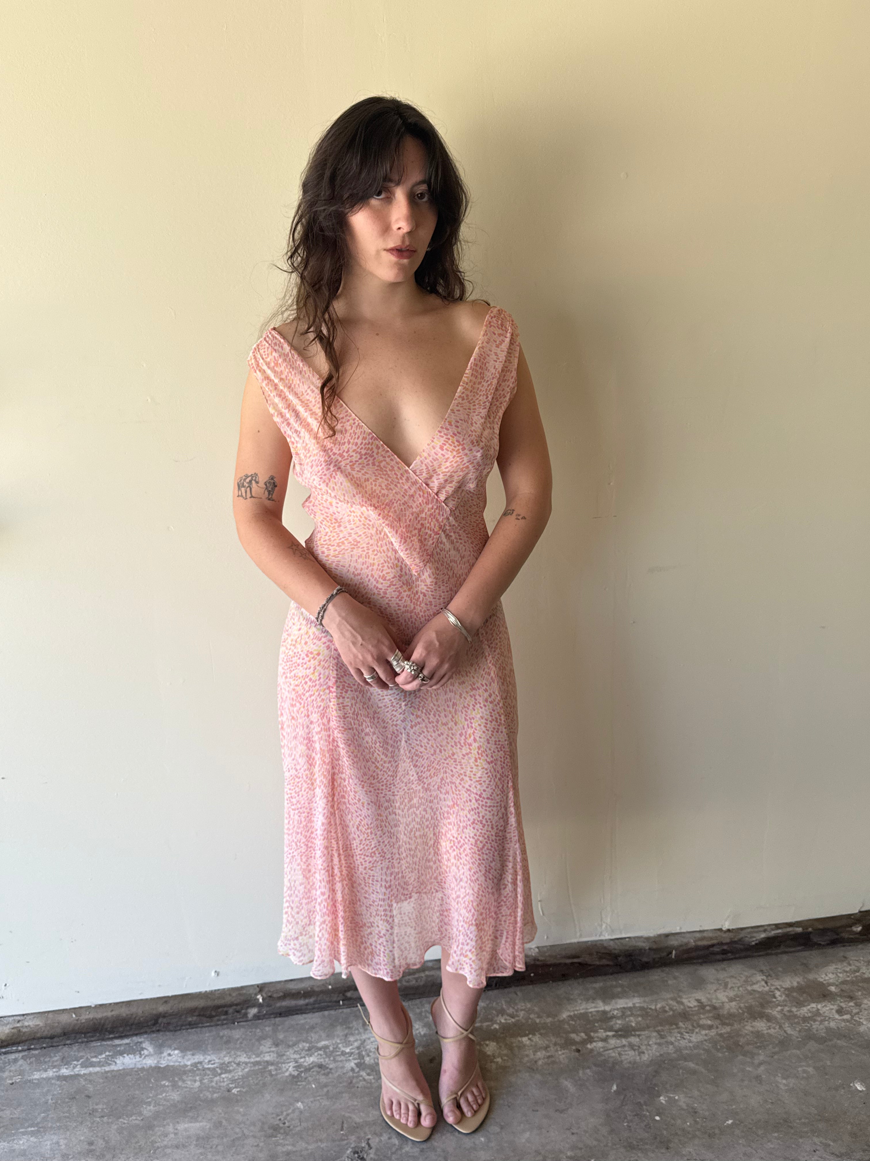 Silk Talbots Sheer Dress / 6