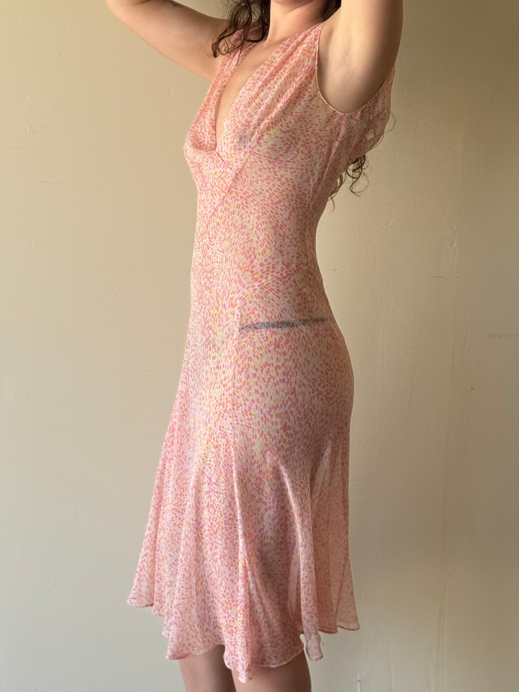 Silk Talbots Sheer Dress / 6