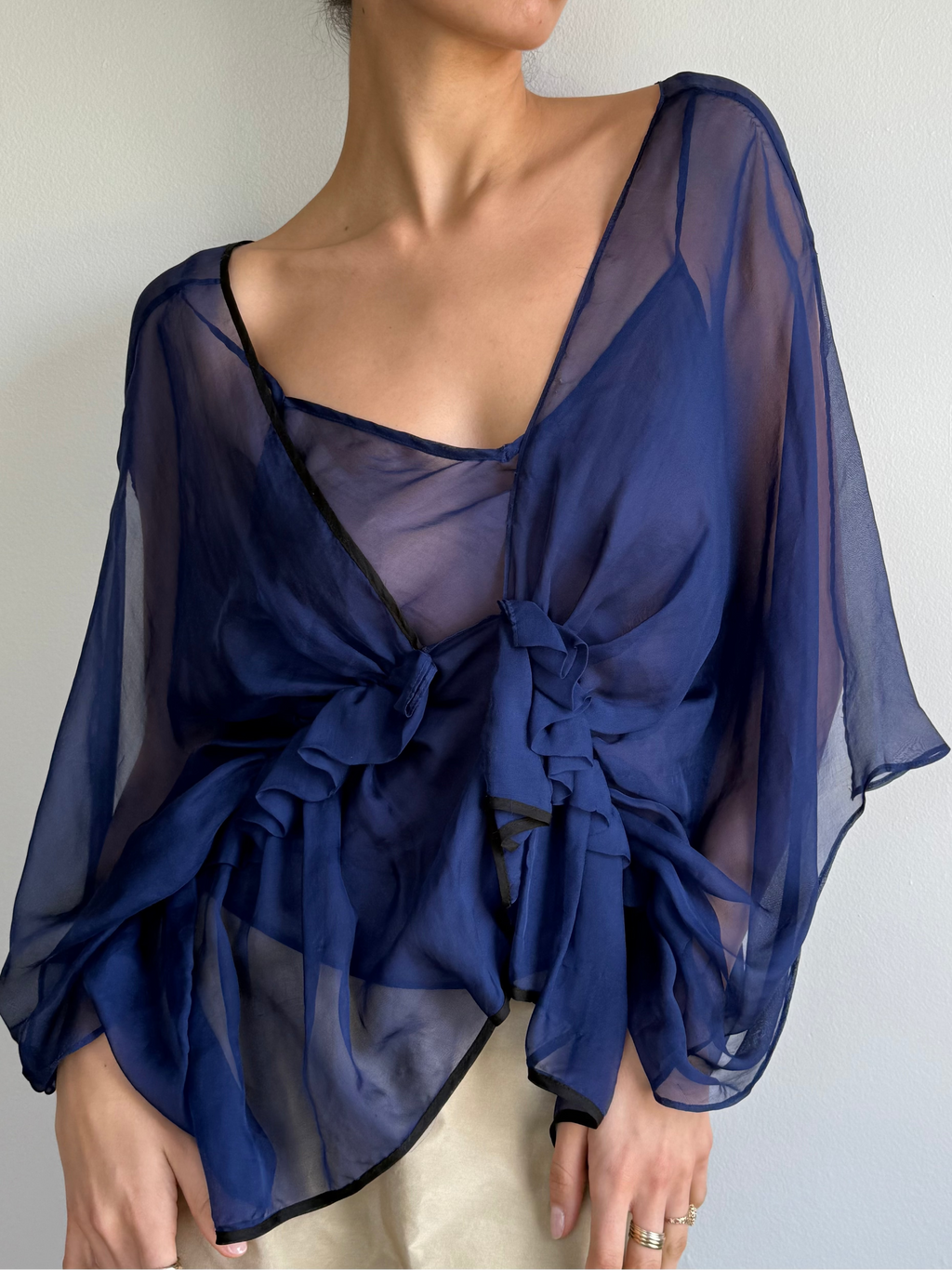 Robert Rodrigez Chiffon Blouse / Size 8