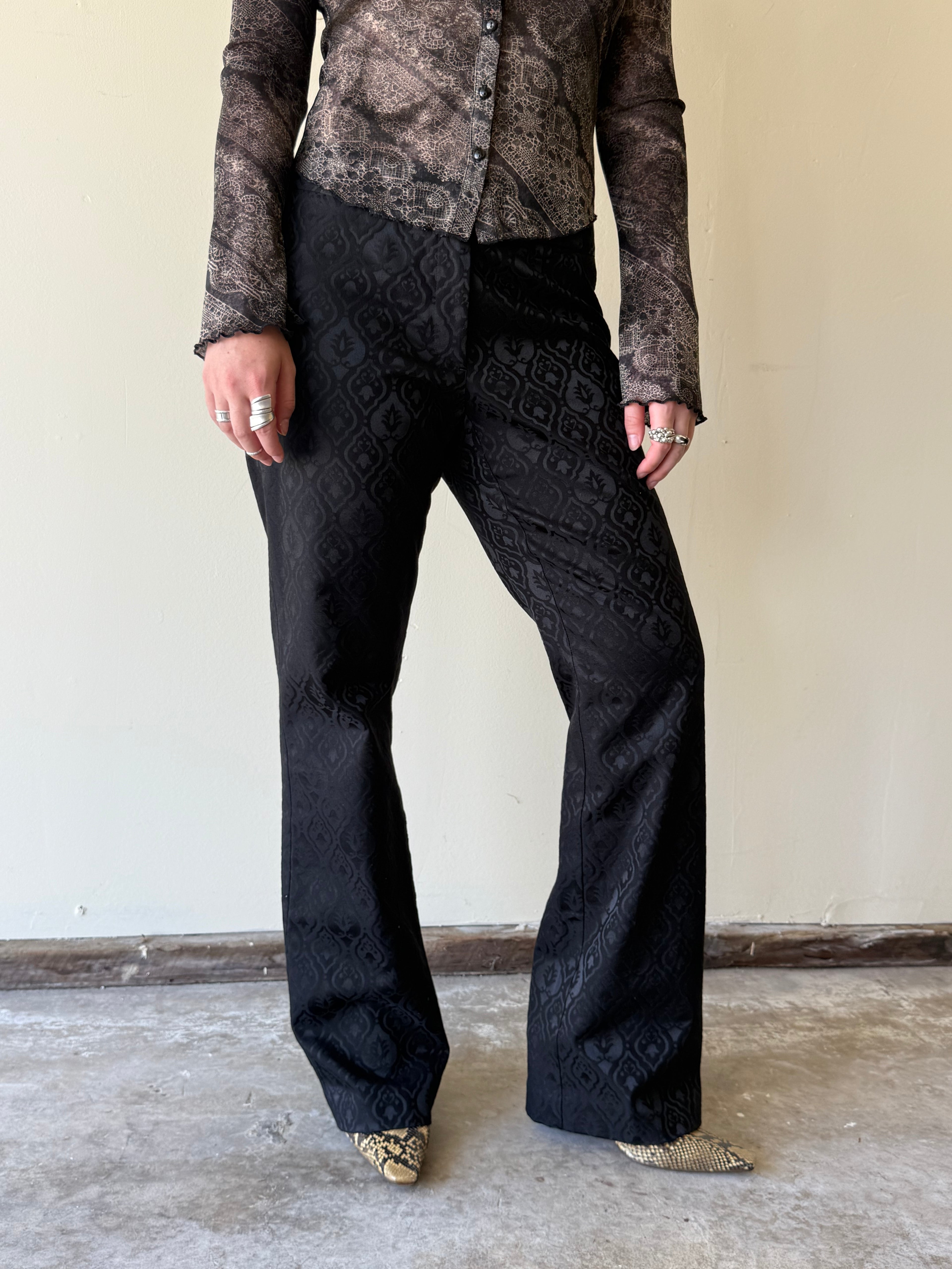 INC Embossed Printed Trousers / 6