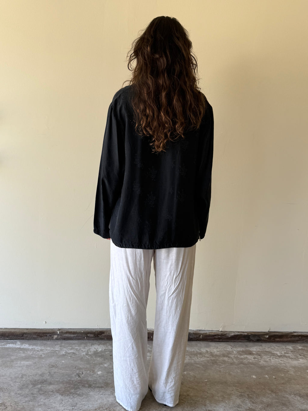 Silk Frog-closure Blouse