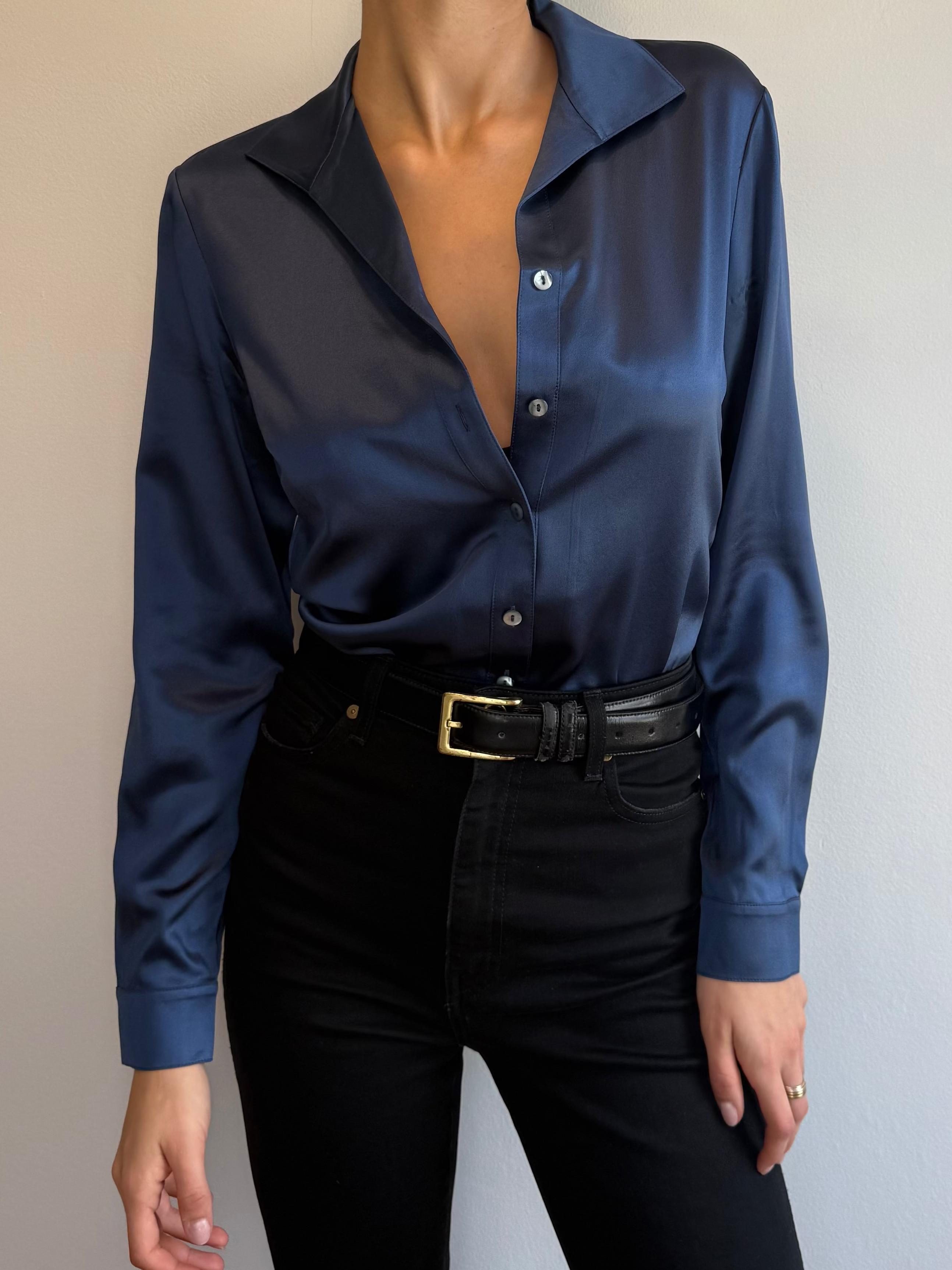 Lafayette 148 Silk Blouse / Size 4