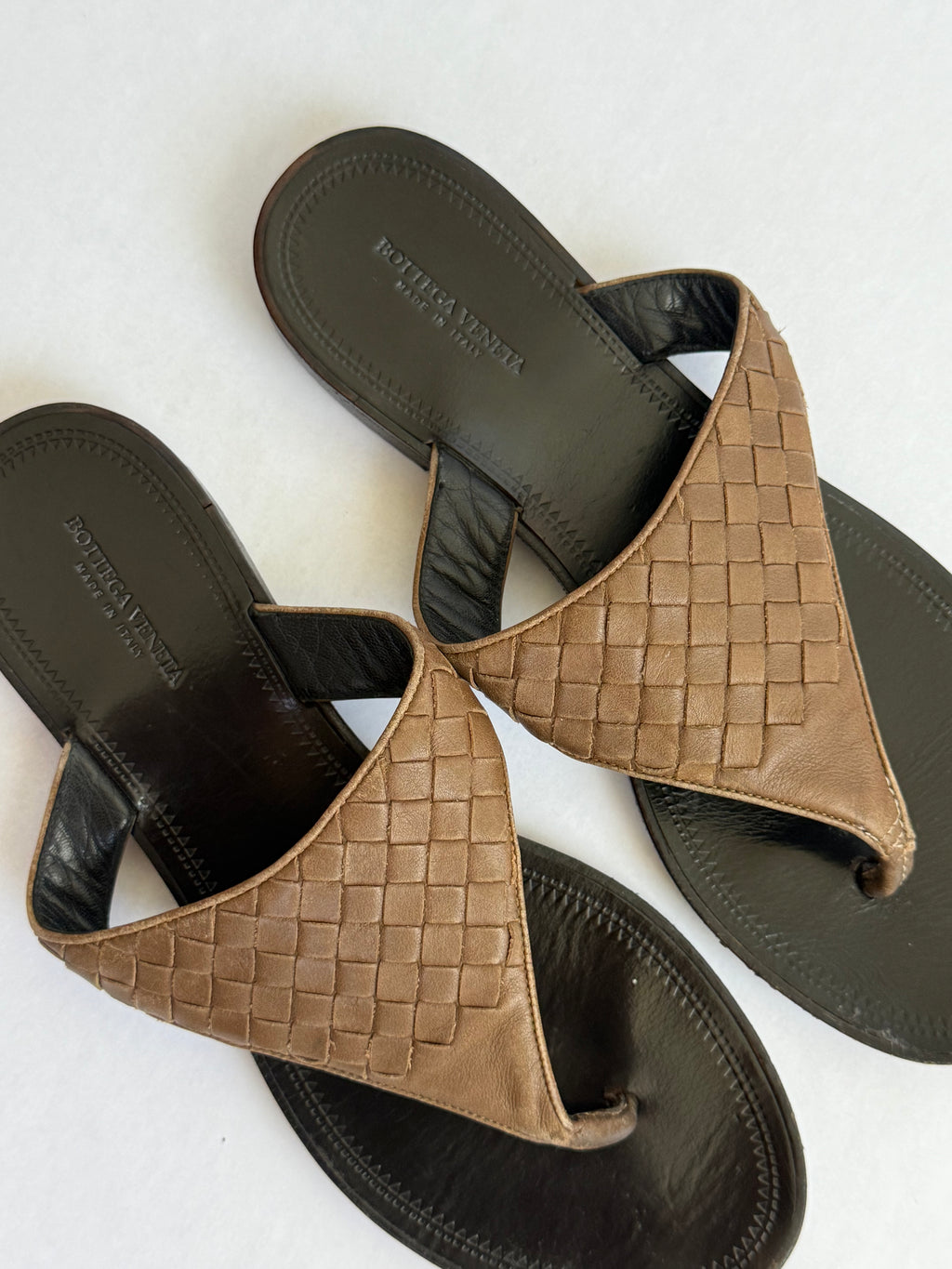 Bottega Veneta Woven Leather Sandals / EU 39