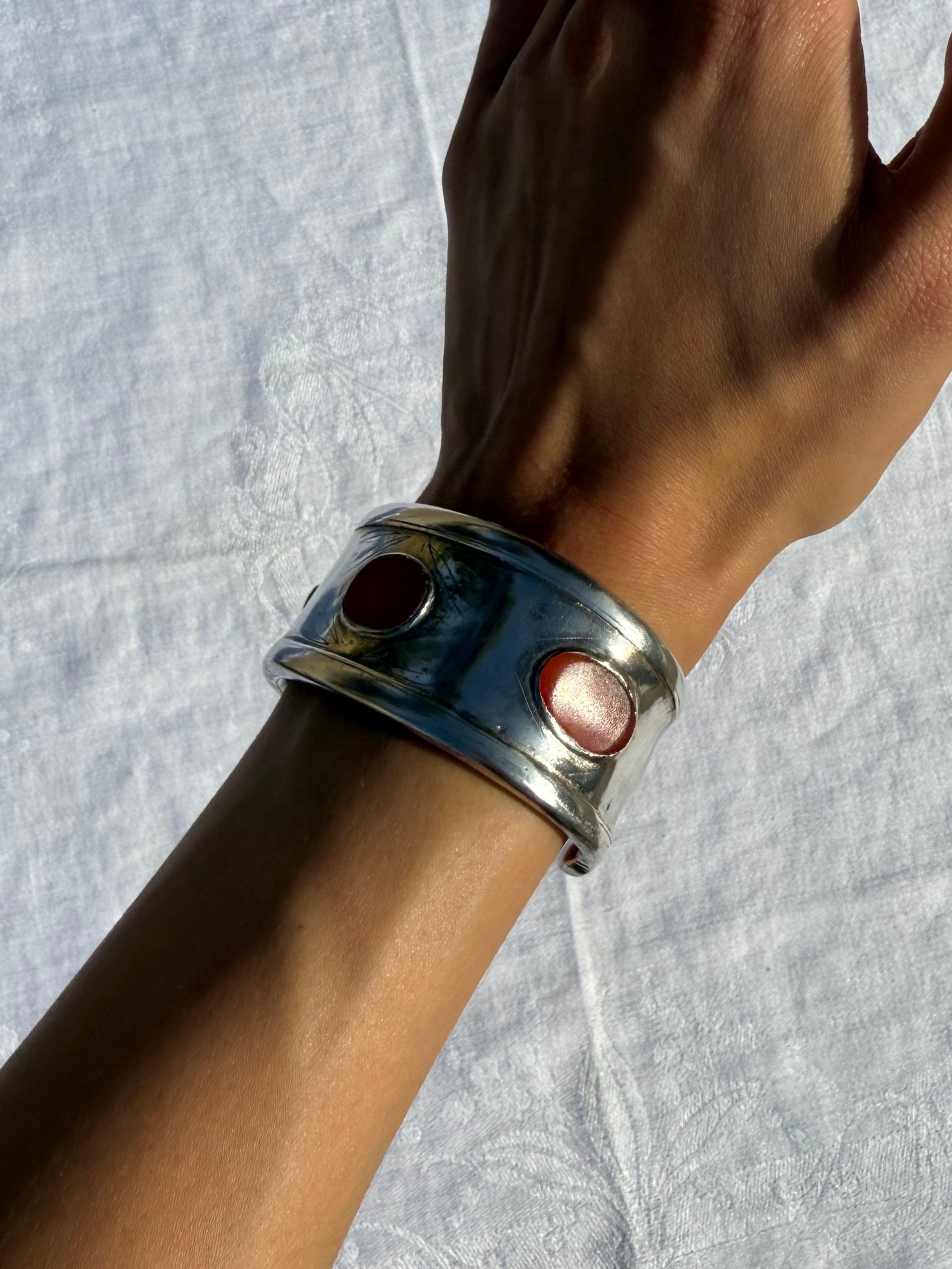 Silver Stone Cuff